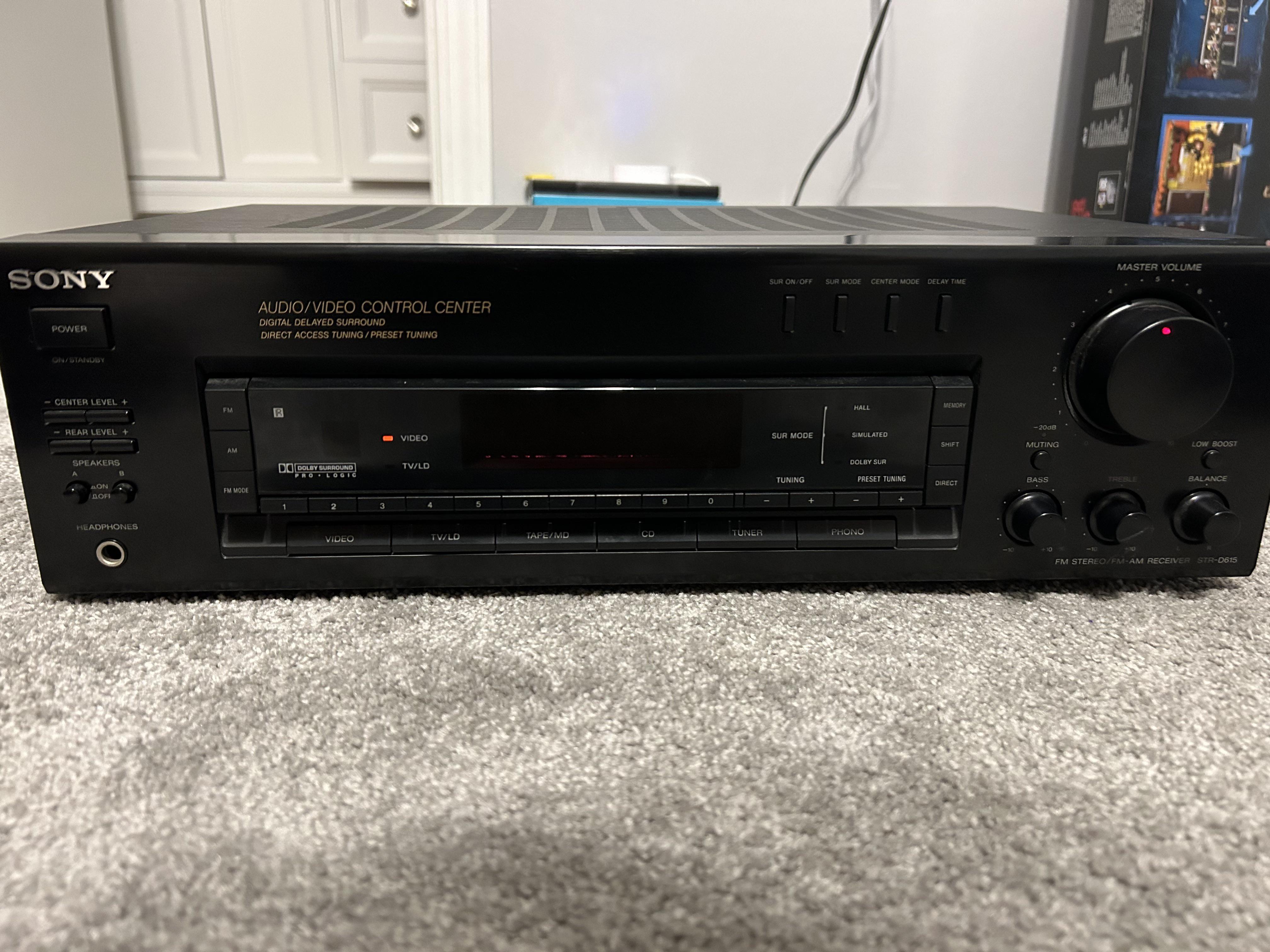 Sony stereo receiver STRD615 Trouble r/hometheater
