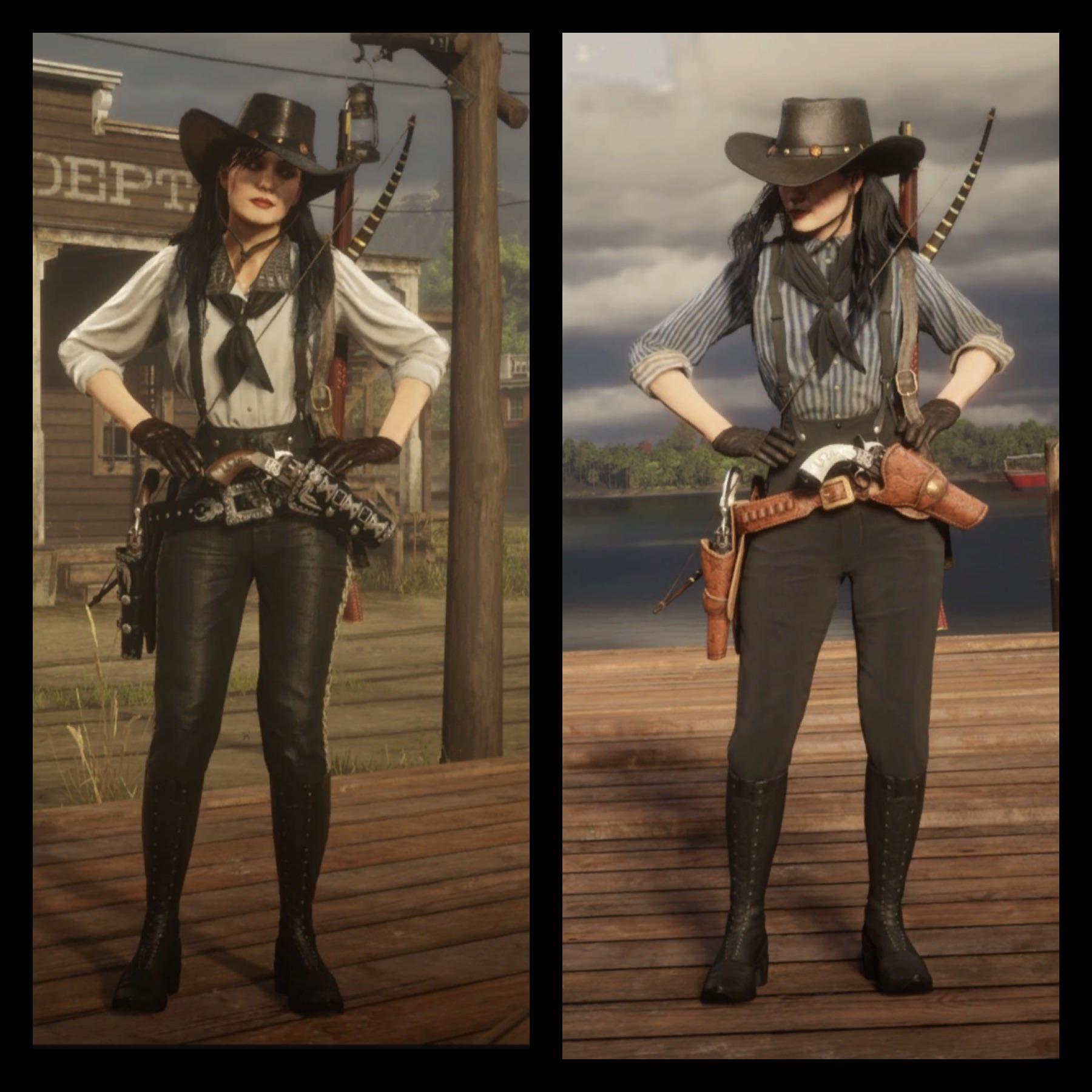 Have two little rancher outfits made to use for when Rockstar finally