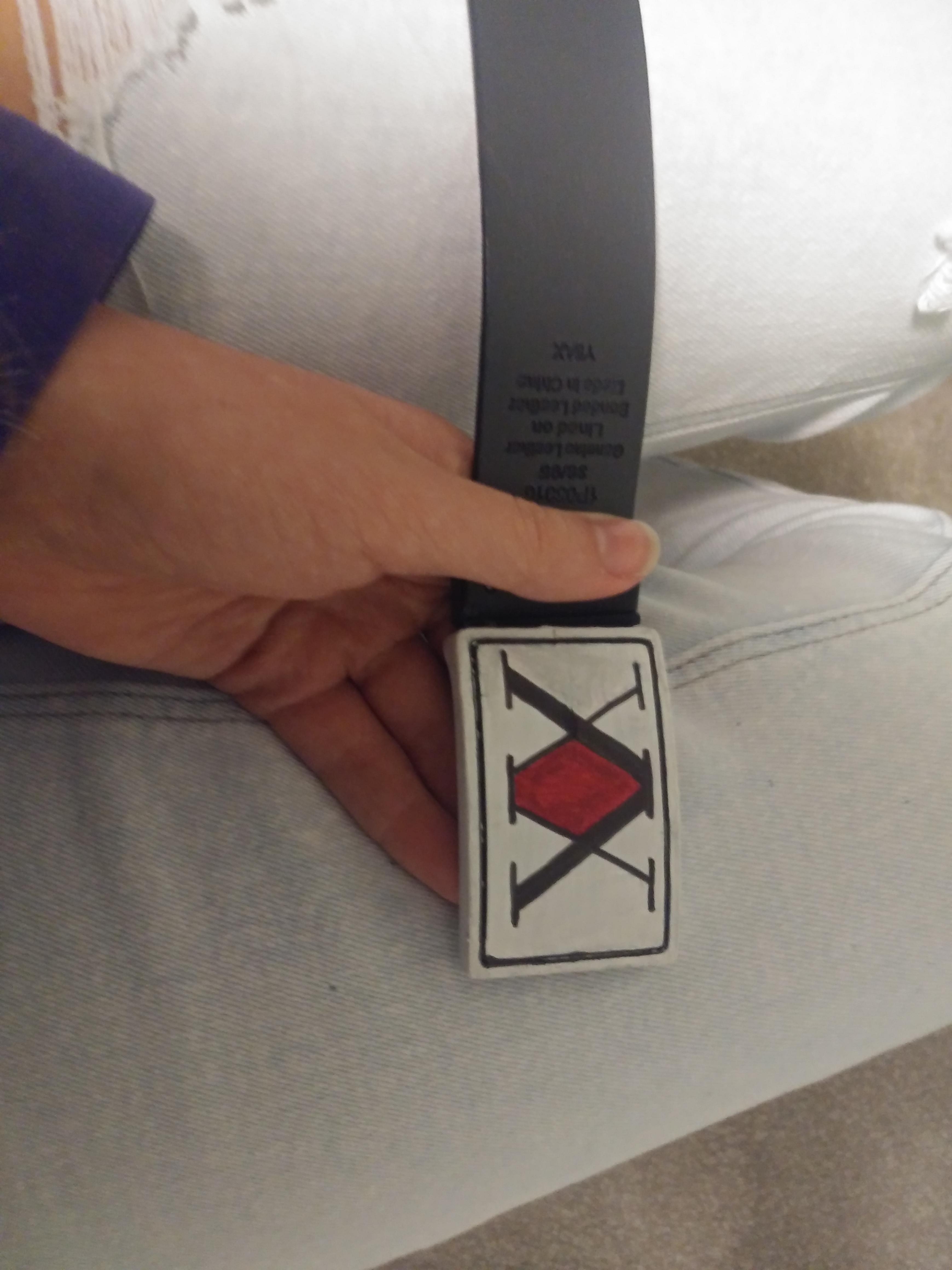 I painted this belt I found at goodwill and I'm really happy with how