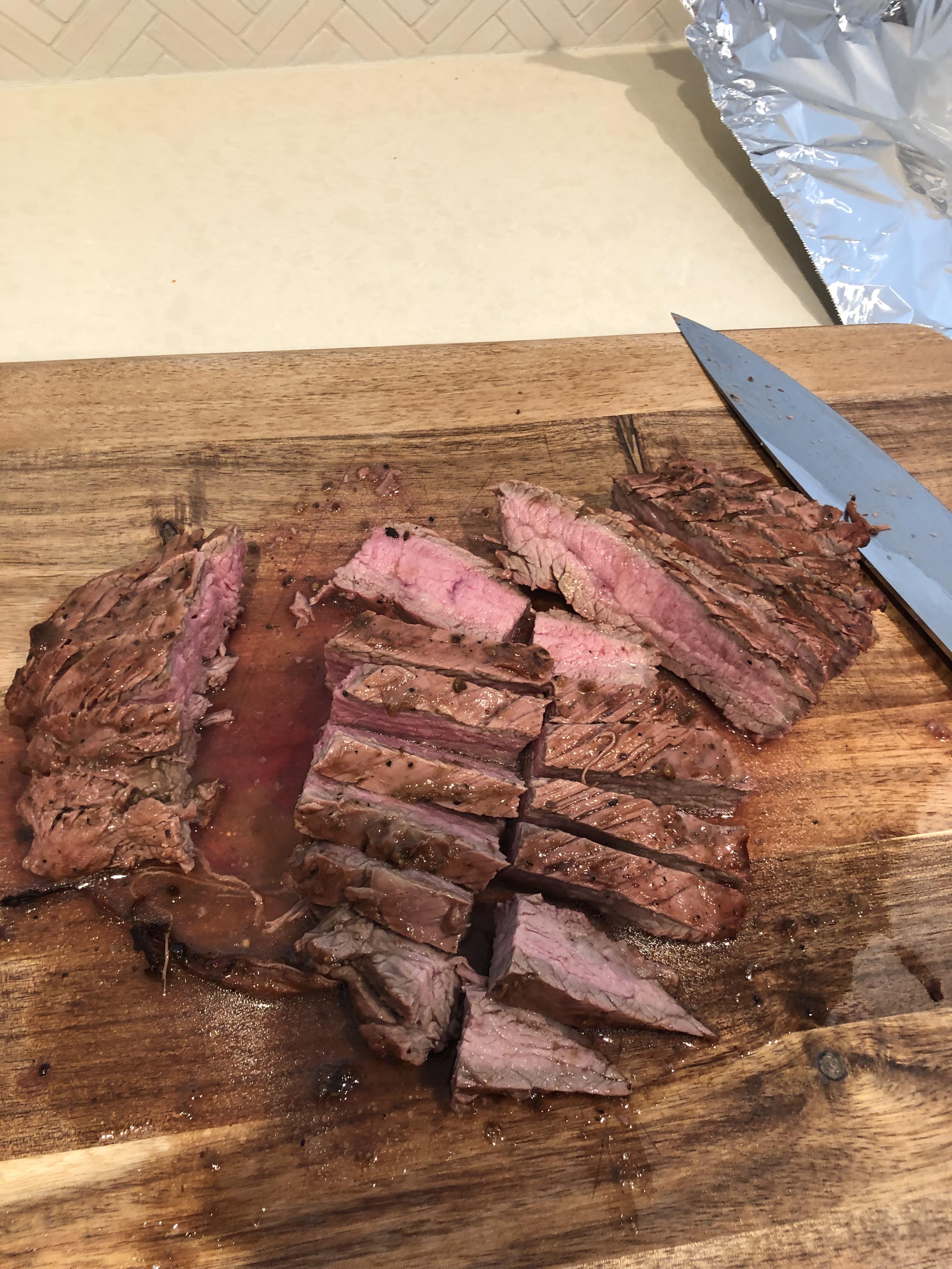 Flank steak on traeger grill! r/BBQ