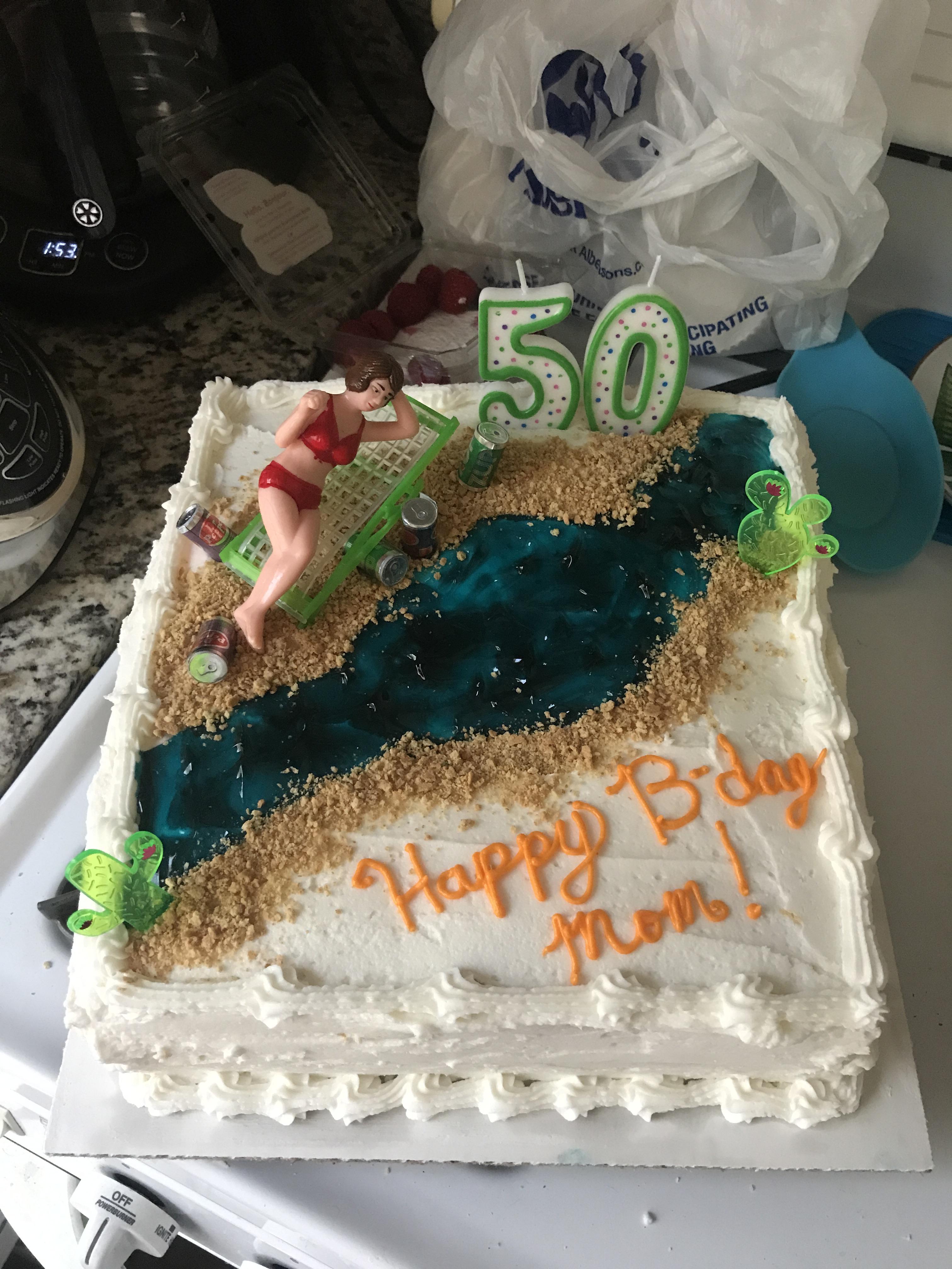 River rampage birthday cake! Yellow cake with homemade buttercream