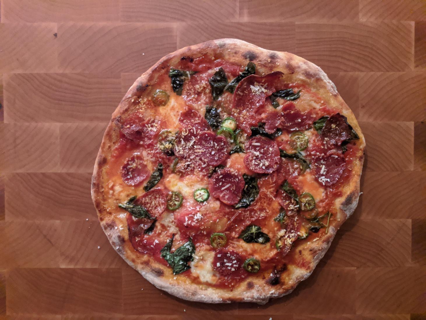 Soppressata and Chili Pizza r/seriouseats