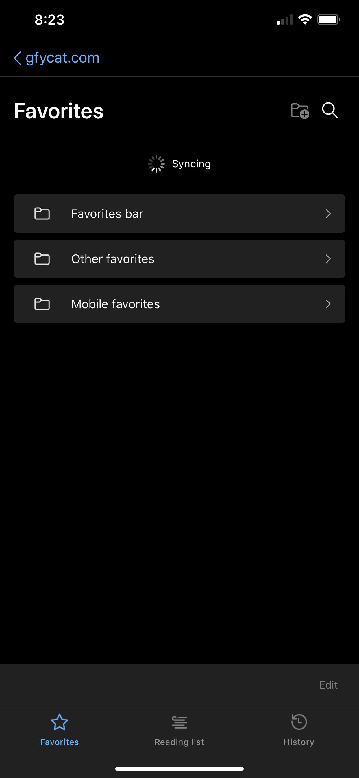 Edge iOS favorites still syncing for over 2 days now : r/MicrosoftEdge