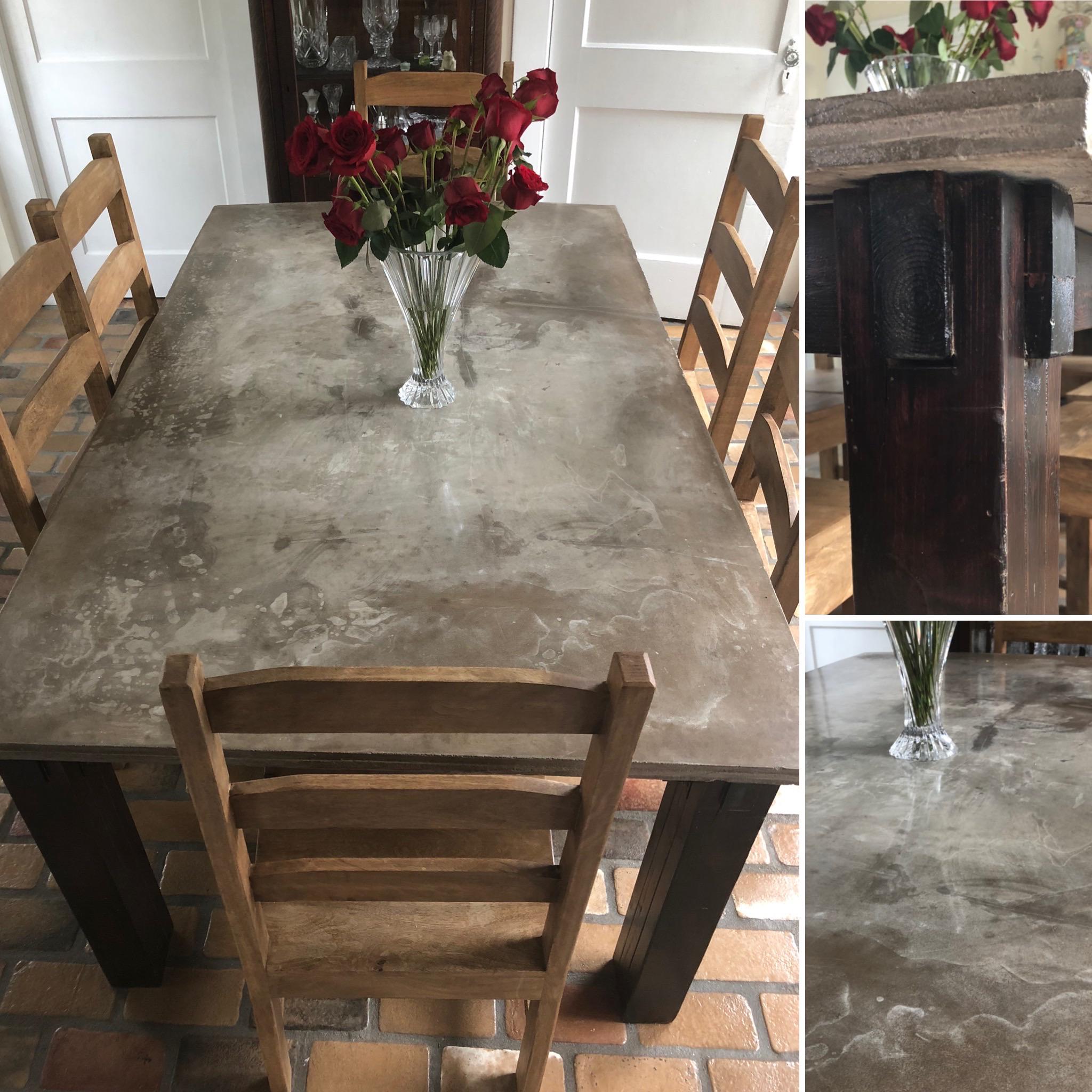 I upcycled leftover building scraps and concrete from a home project to