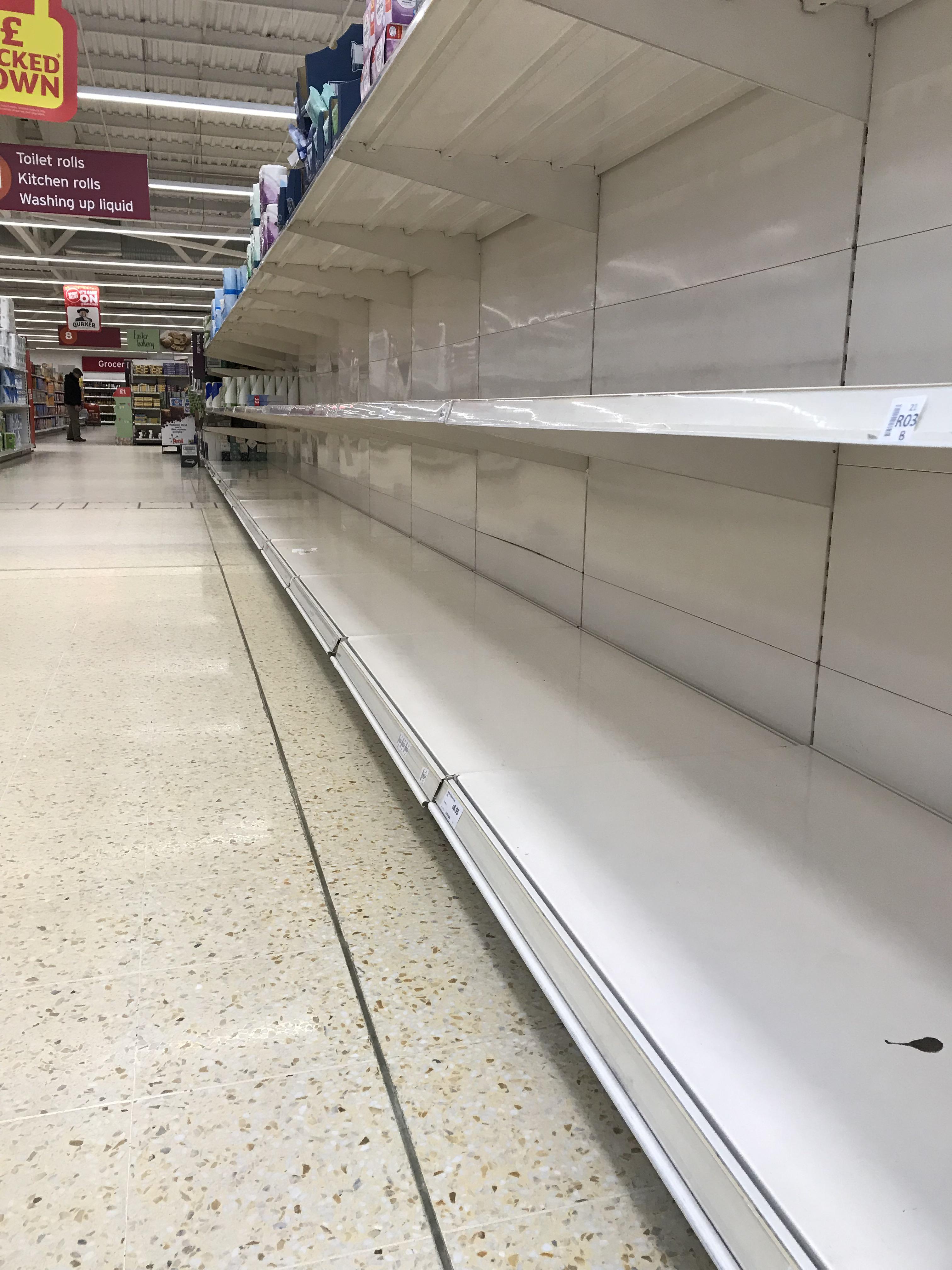 Sainsbury’s Darnley cleared out of toilet roll. What’re folks doing