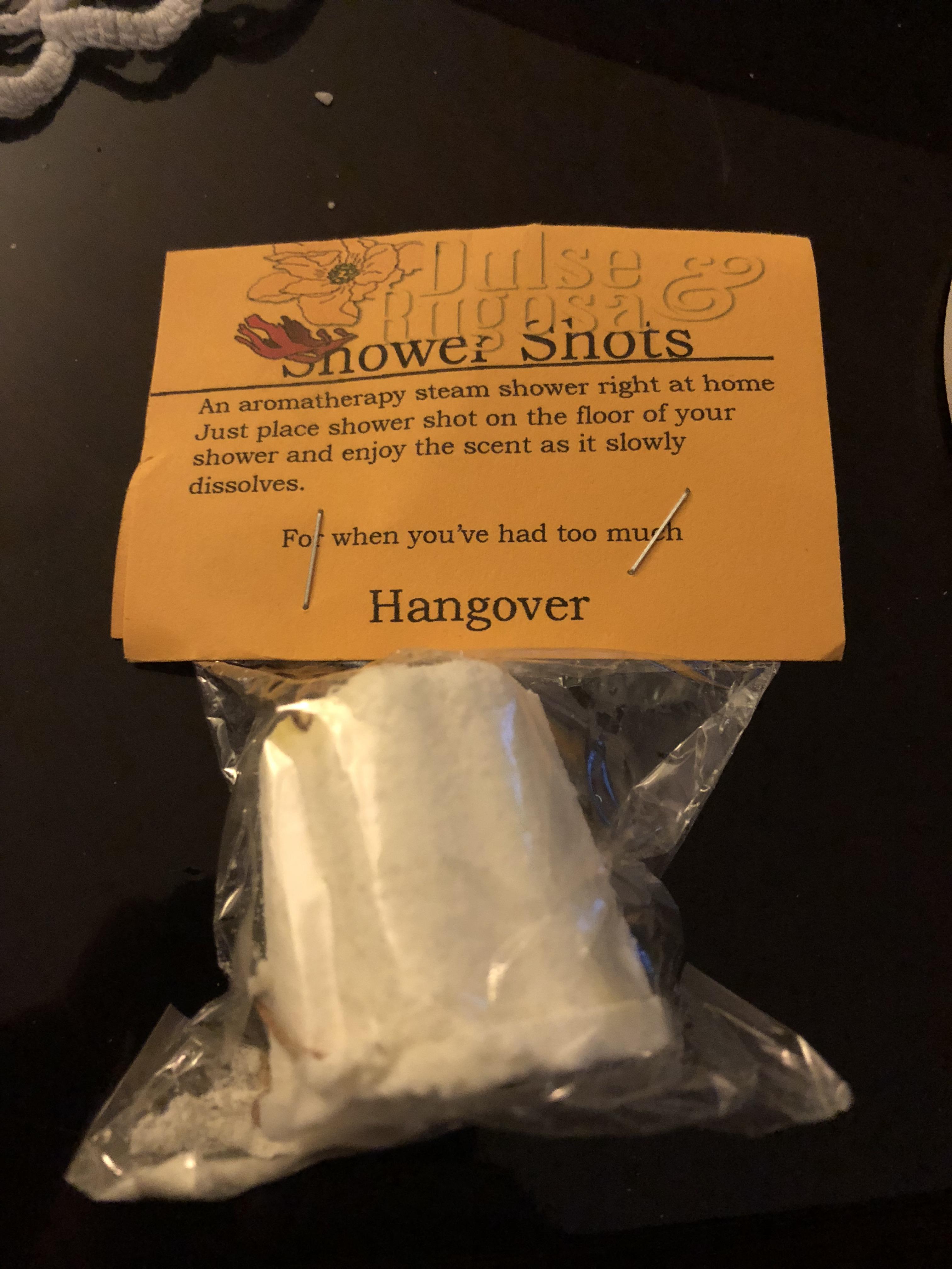 Dissolving hangover soaps for your shower drain r/ofcoursethatsathing
