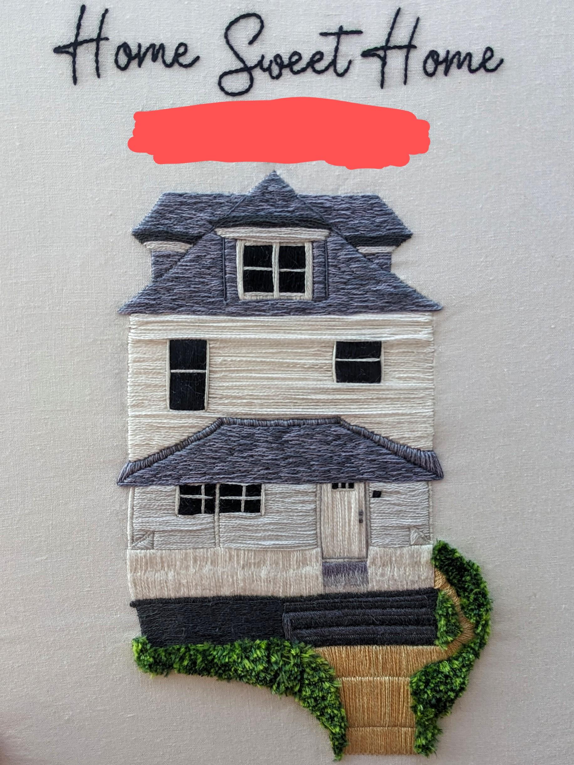 Housewarming gift for my brother 😊 r/Embroidery