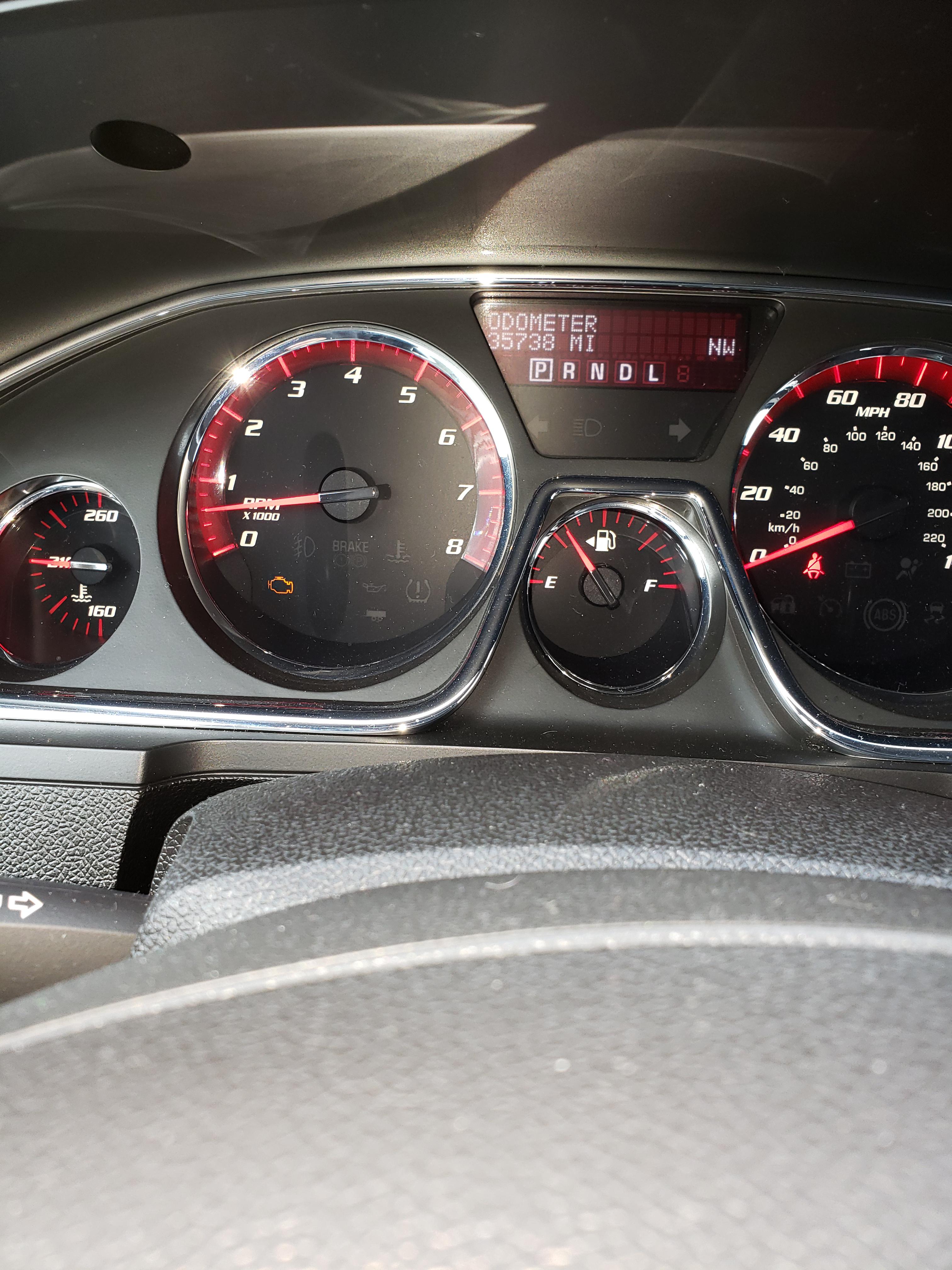 2016 GMC ACADIA throwing off a P2099. Got the code checked at Auto Zone