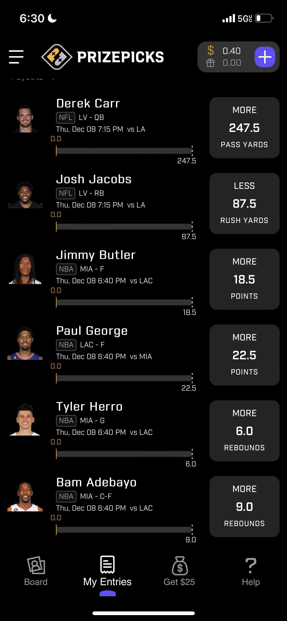 Bets in r/PrizePicks