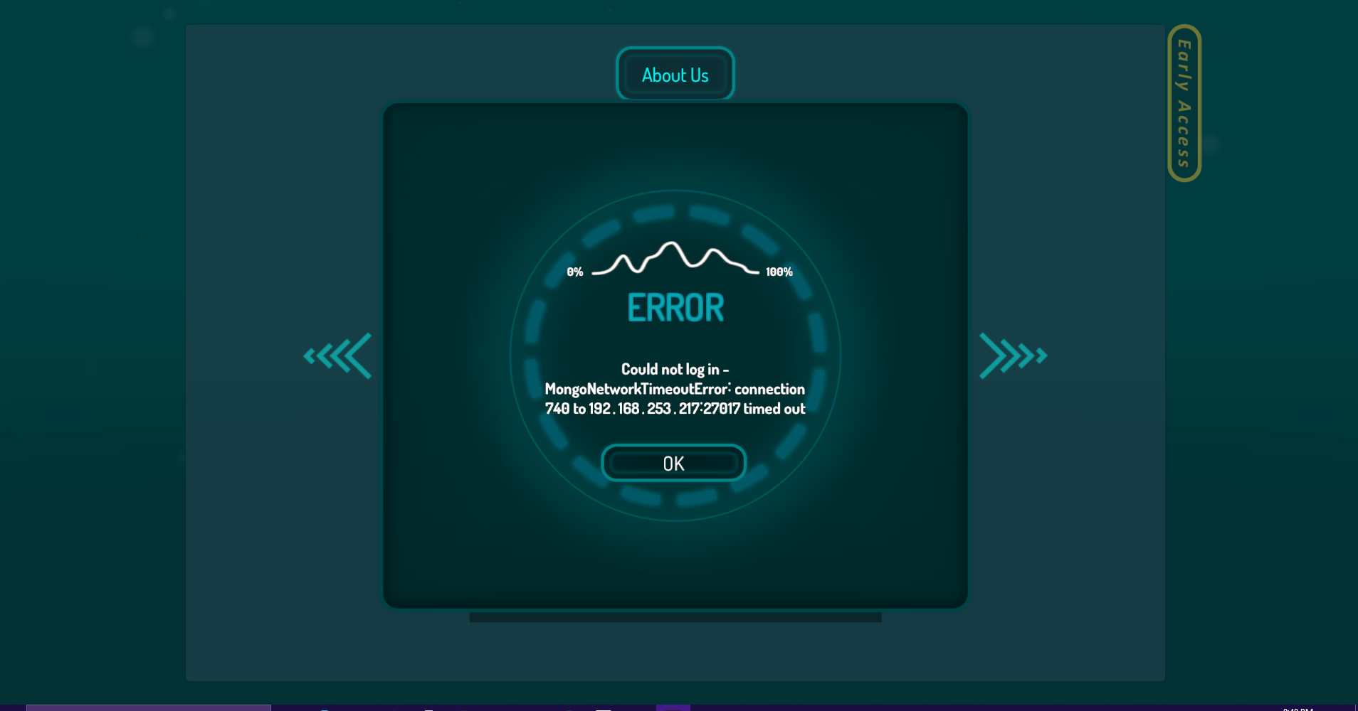 I get this error when signing into Desktop mode through steam r/VRchat