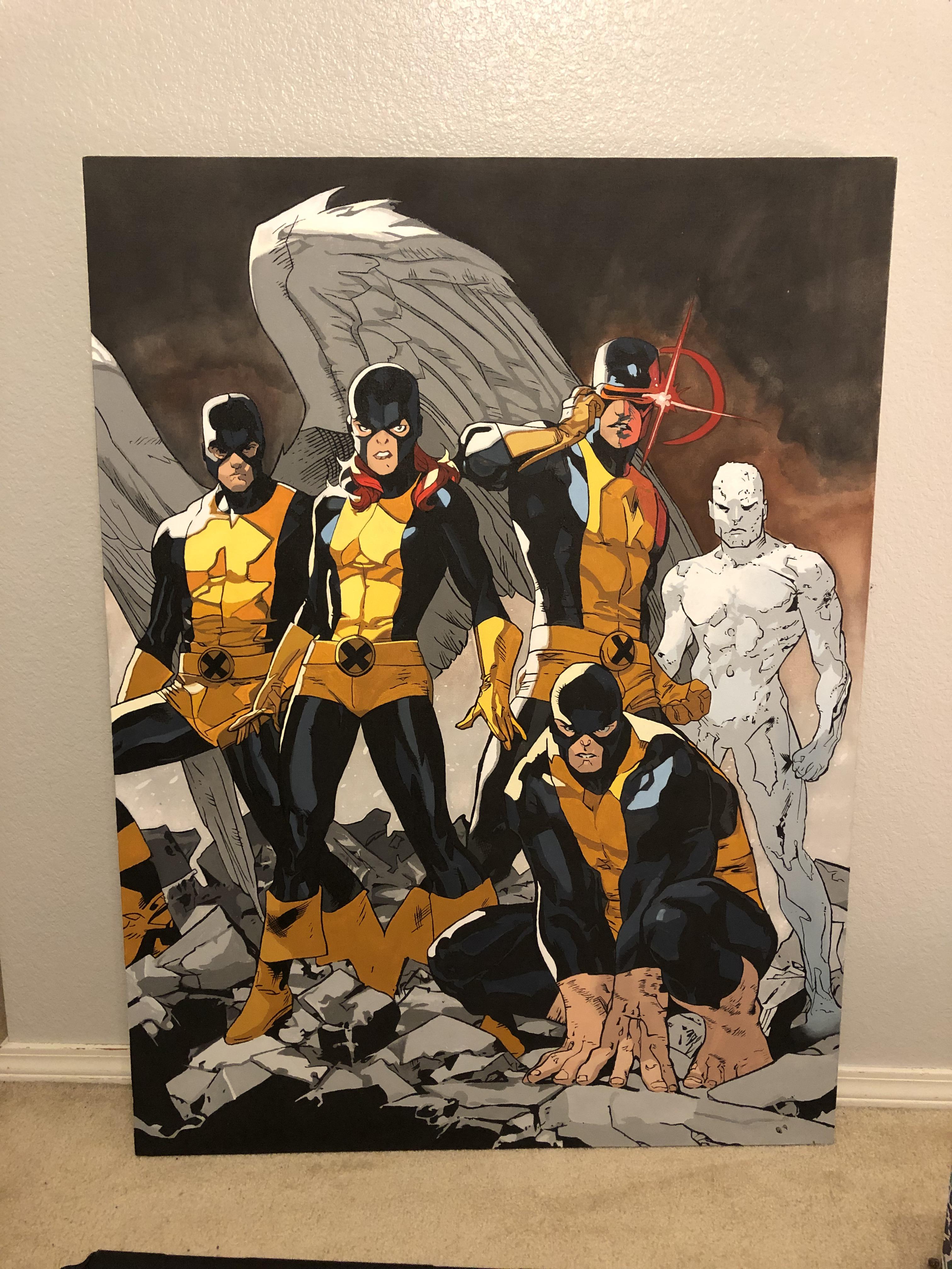 Finally finished my All new Xmen painting (based on Stuart Immonens
