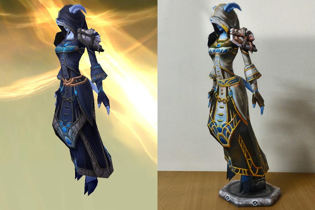 WOW Papercraft Draenei Mage or Priest r/papercraft