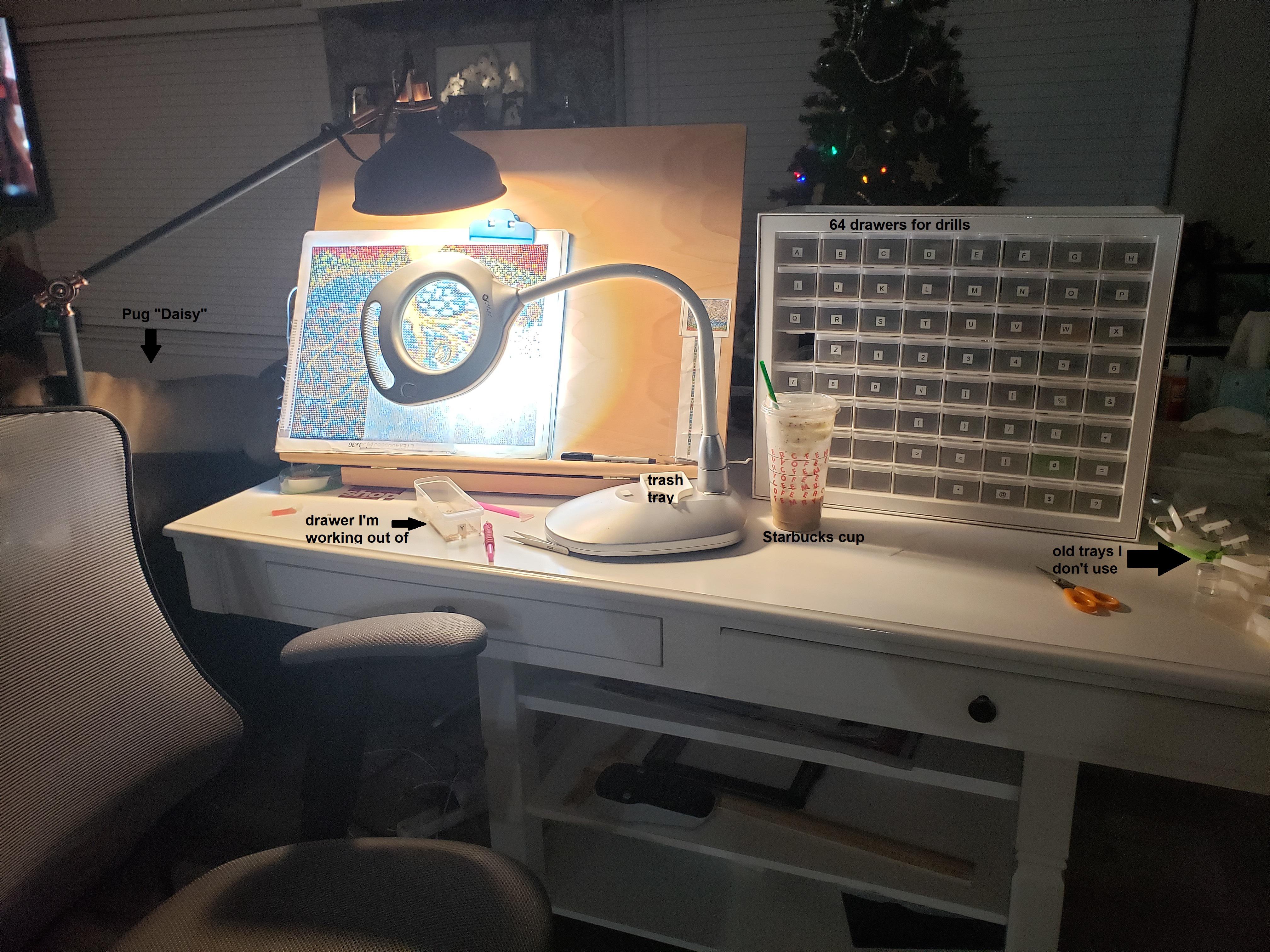 My diamond painting work space r/diamondpainting