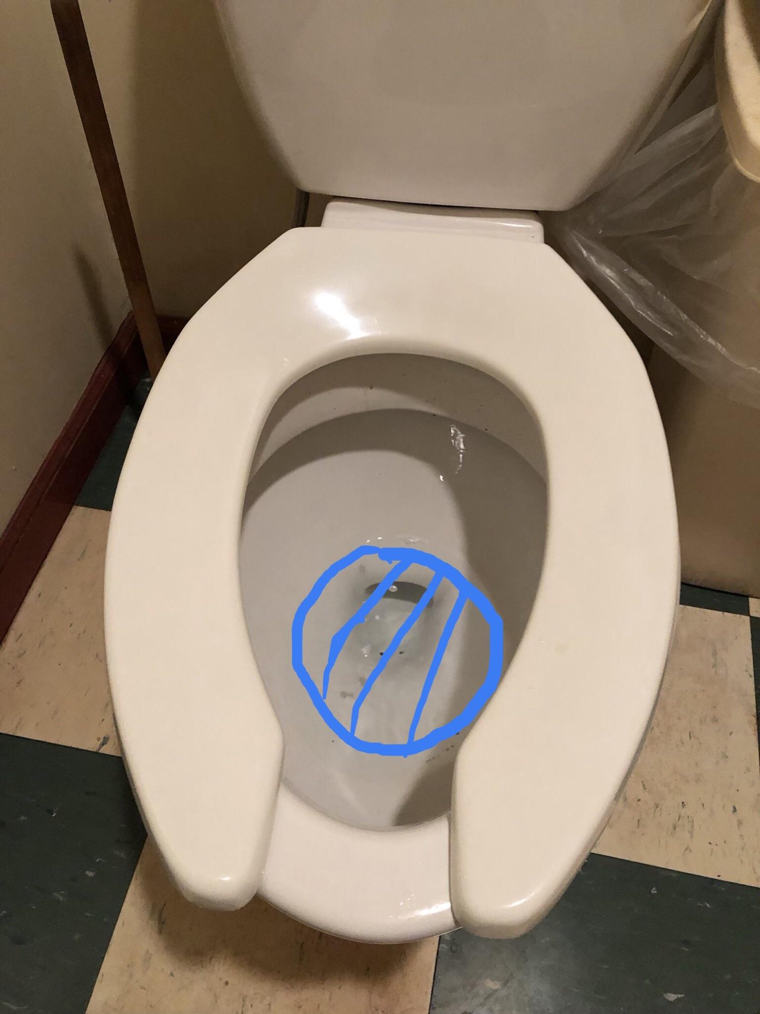 Finally, a toilet seat with proper clearance. r/bigdickproblems