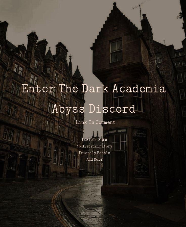Dark Academia Discord R Aesthetic