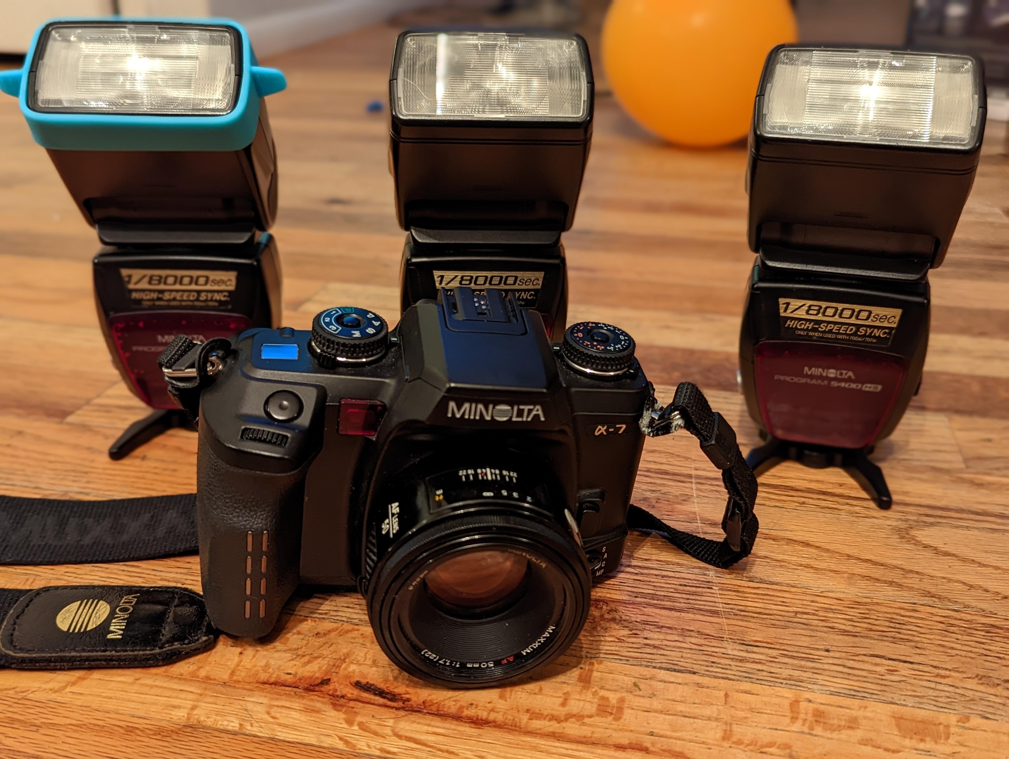 Got kind of weird about Minolta flashes : r/minolta