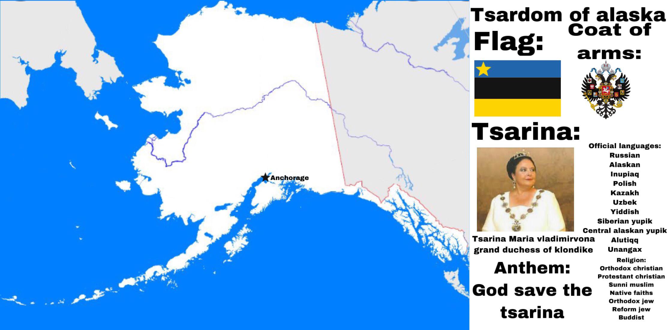 What if Russia kept Alaska? r/imaginarymaps