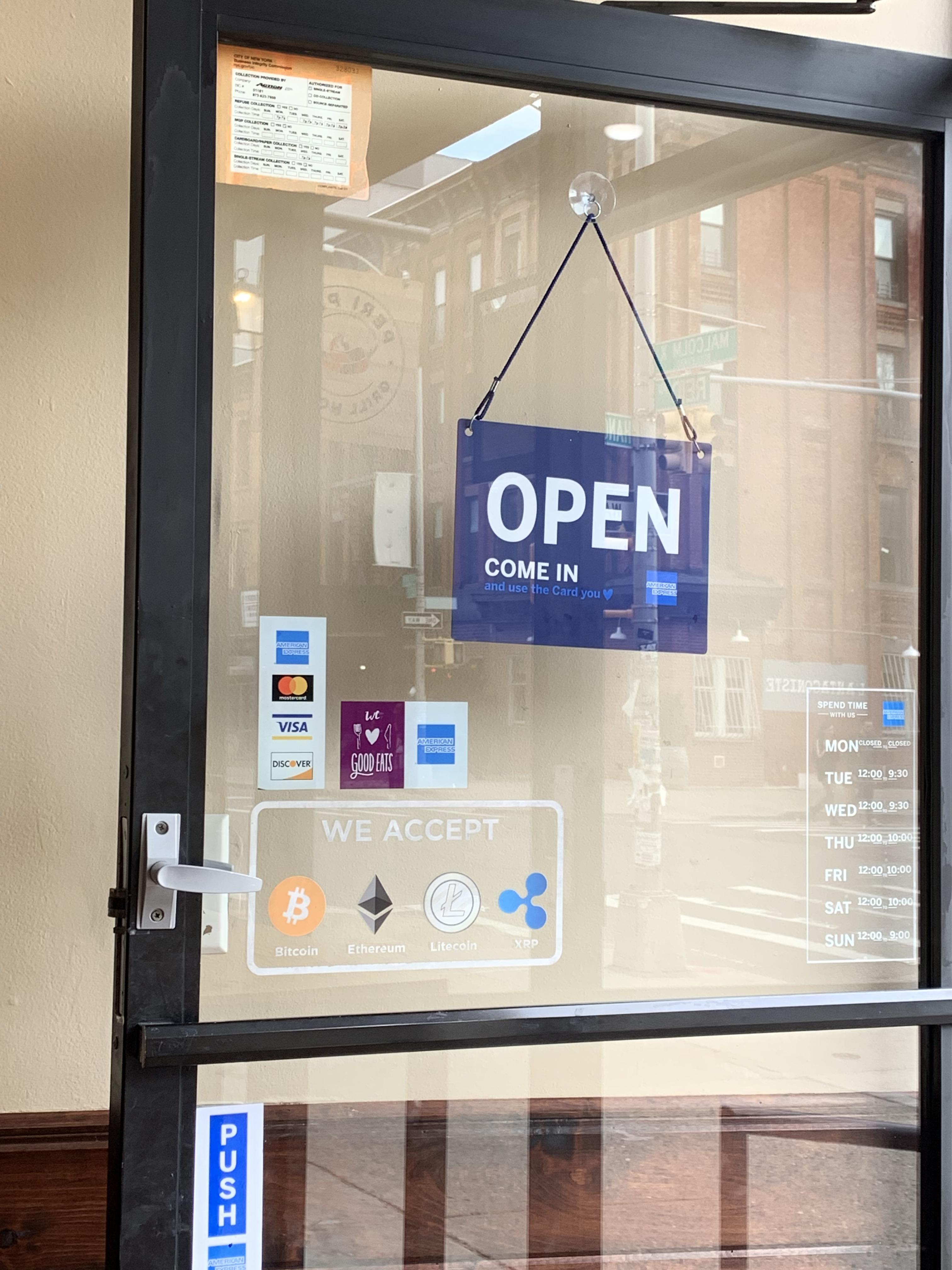 Seen at Peri Peri Grill House in Brooklyn NY r/litecoin