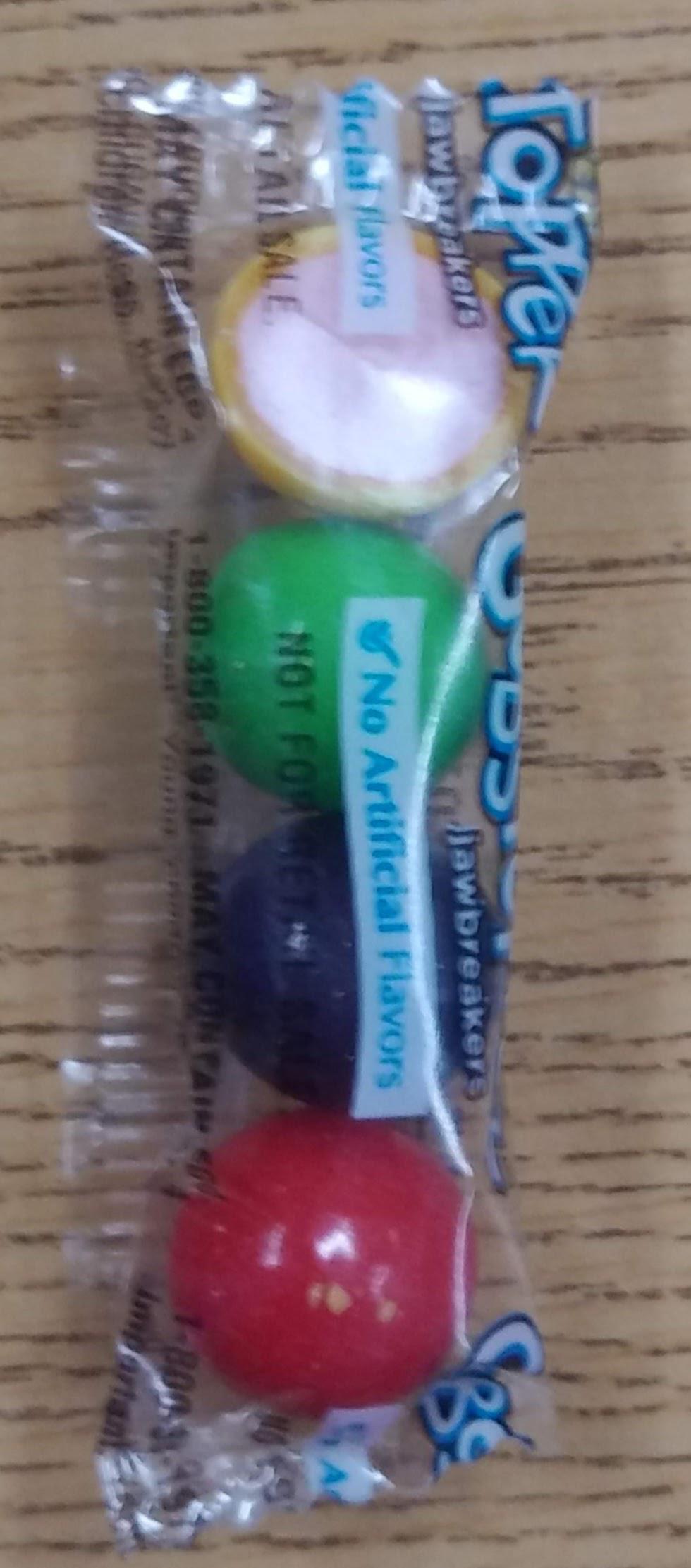 My package of gobstoppers came with and extra 1/2 of a gobstopper r