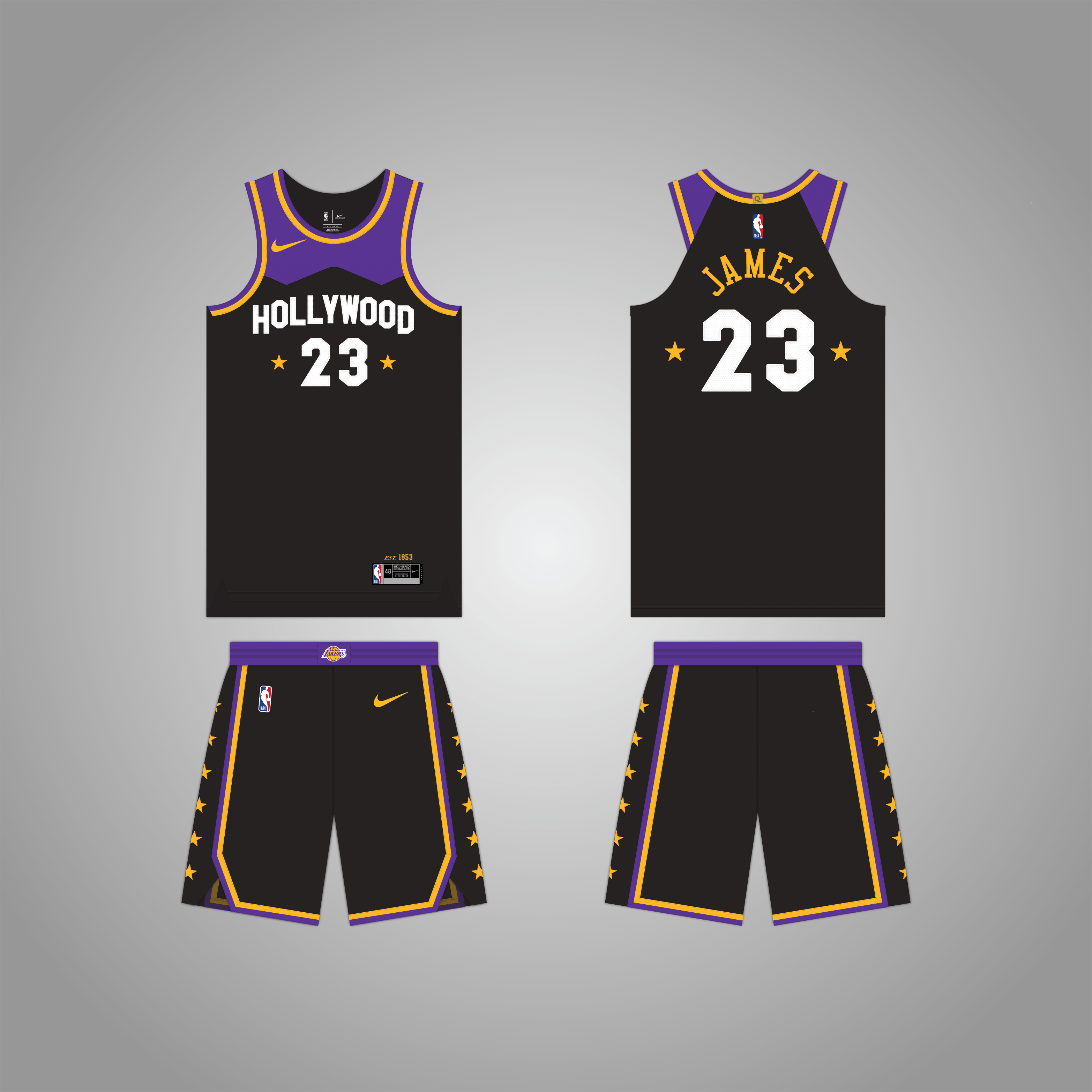 Get Lakers Jersey Violet New Design PNG Unique Design