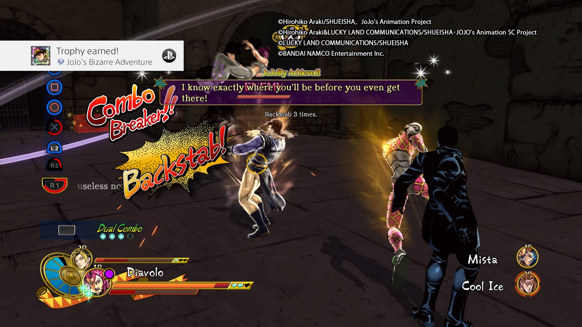 [Jojo's Bizarre Adventure Eyes of Heaven] Platinum 89. Great game