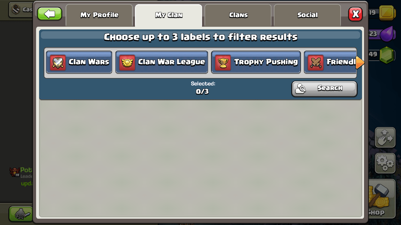 [GLITCH]/[BUG] The recruitment resource for clans still not working