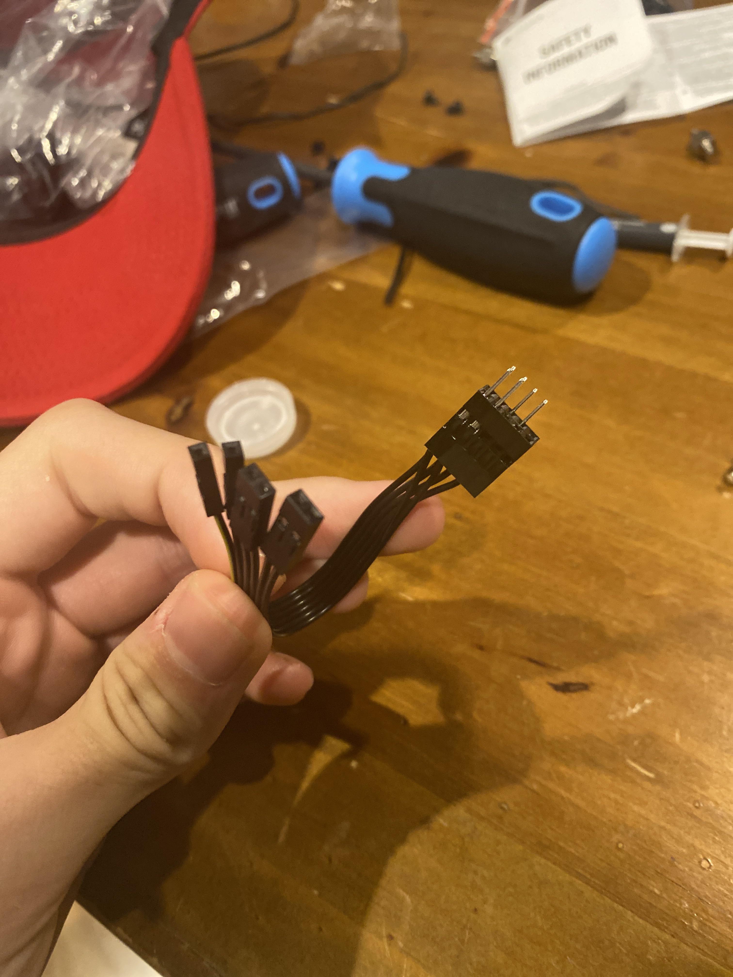 Where do I put plug in my breakout cable? I know where to plug the