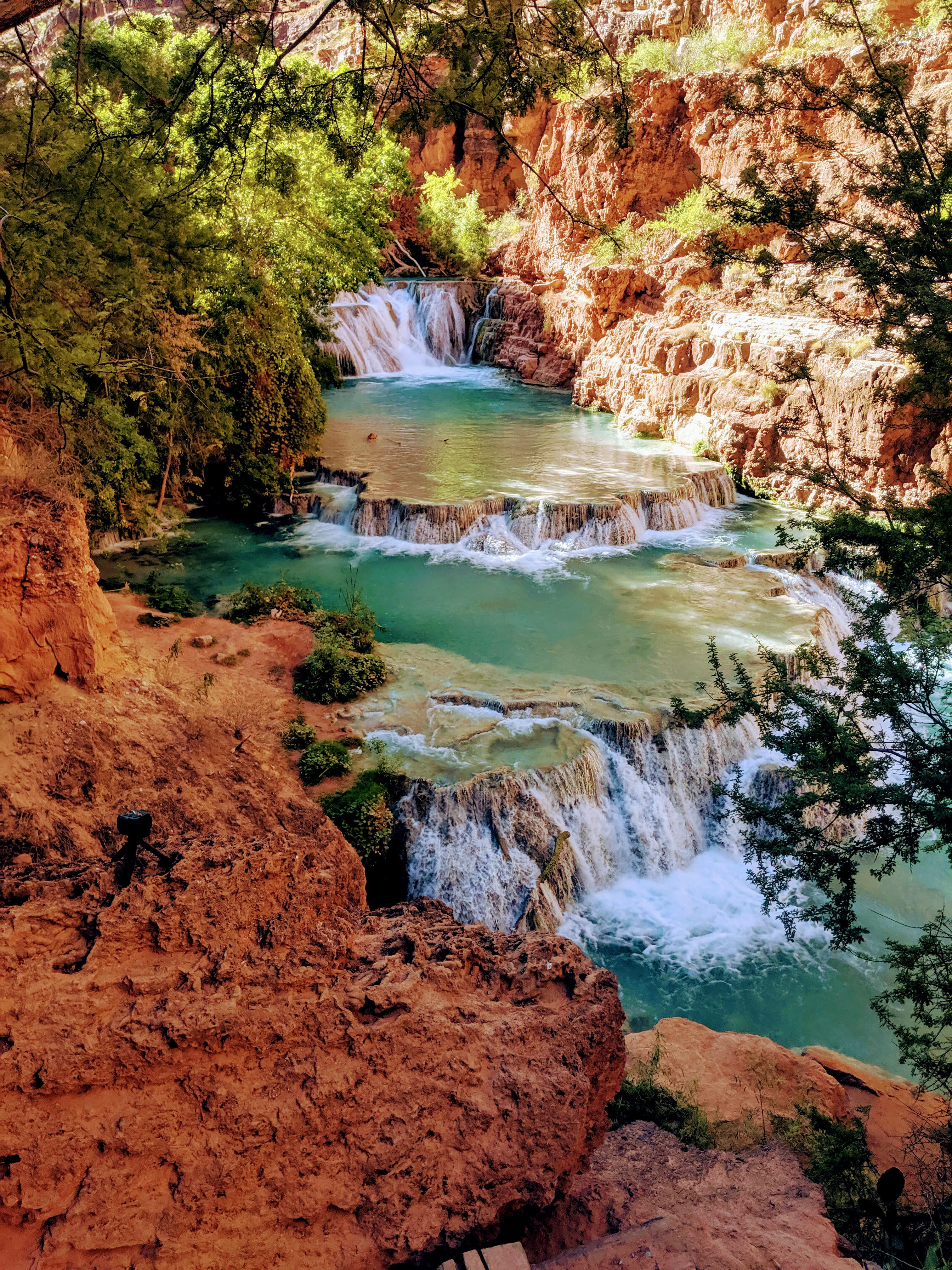 Beaver Falls, in Havasupai, AZ r/backpacking