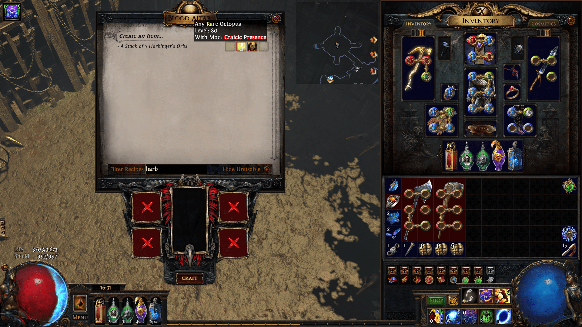 Harbinger Orb recipe (Info in description) pathofexile