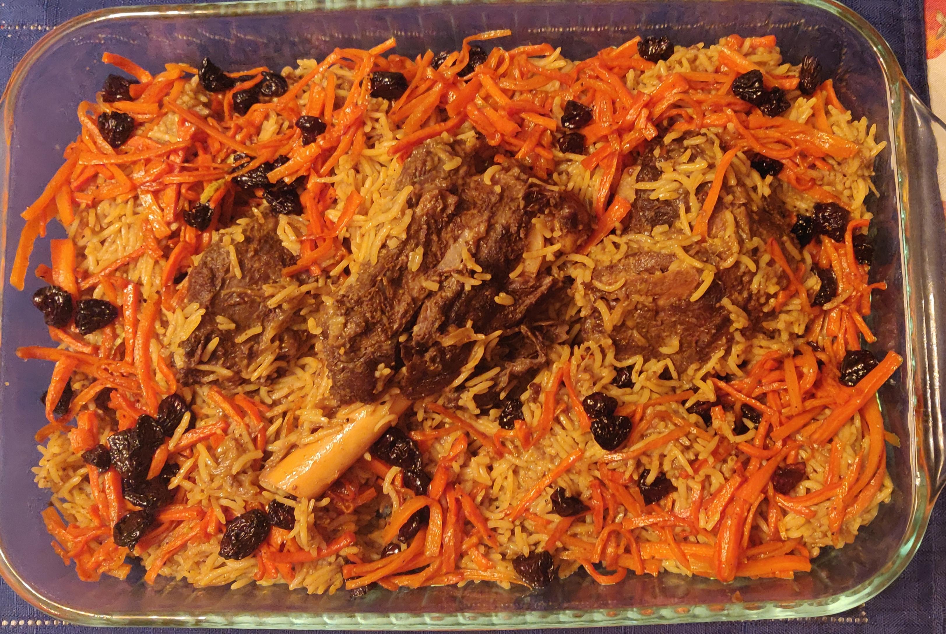 Afghan Lamb Shank with Rice r/tonightsdinner