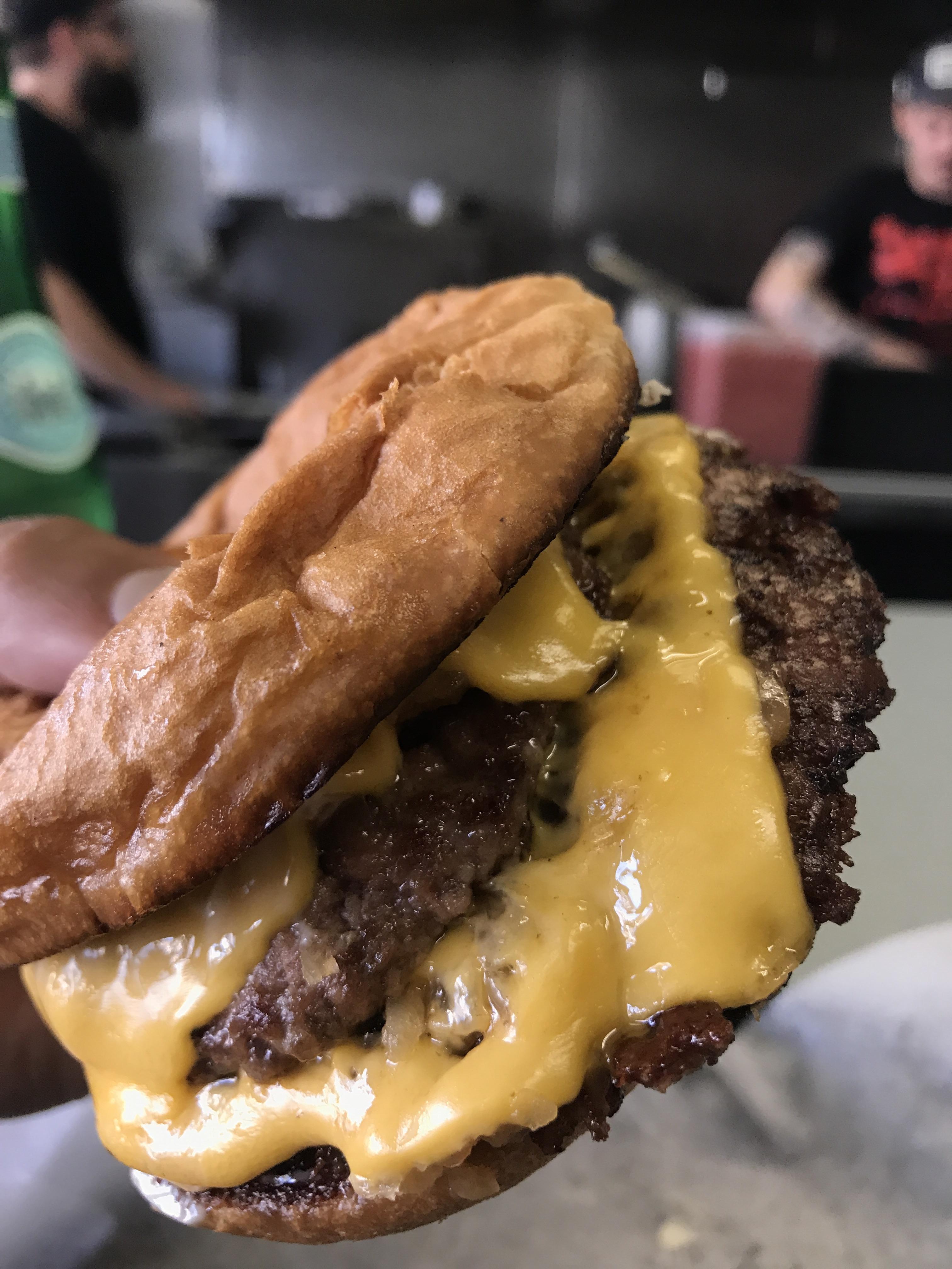 the dirty flat top cheeseburger from the friendly in san diego, ca r/burgers