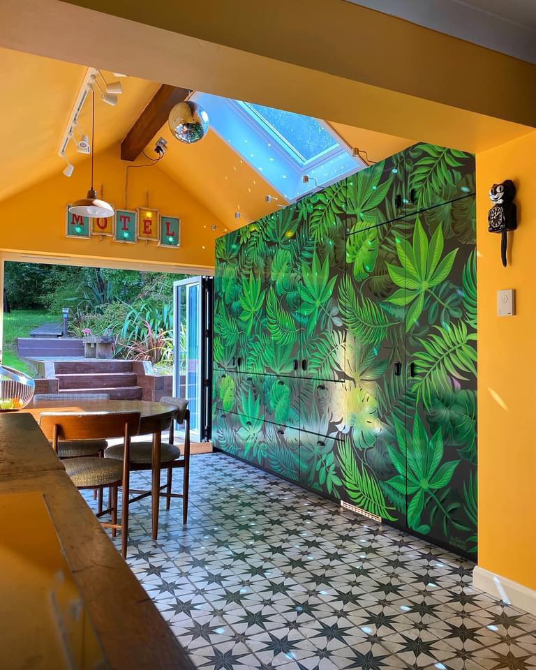 I got my friend who is a sign writer to hand paint our Ikea kitchen