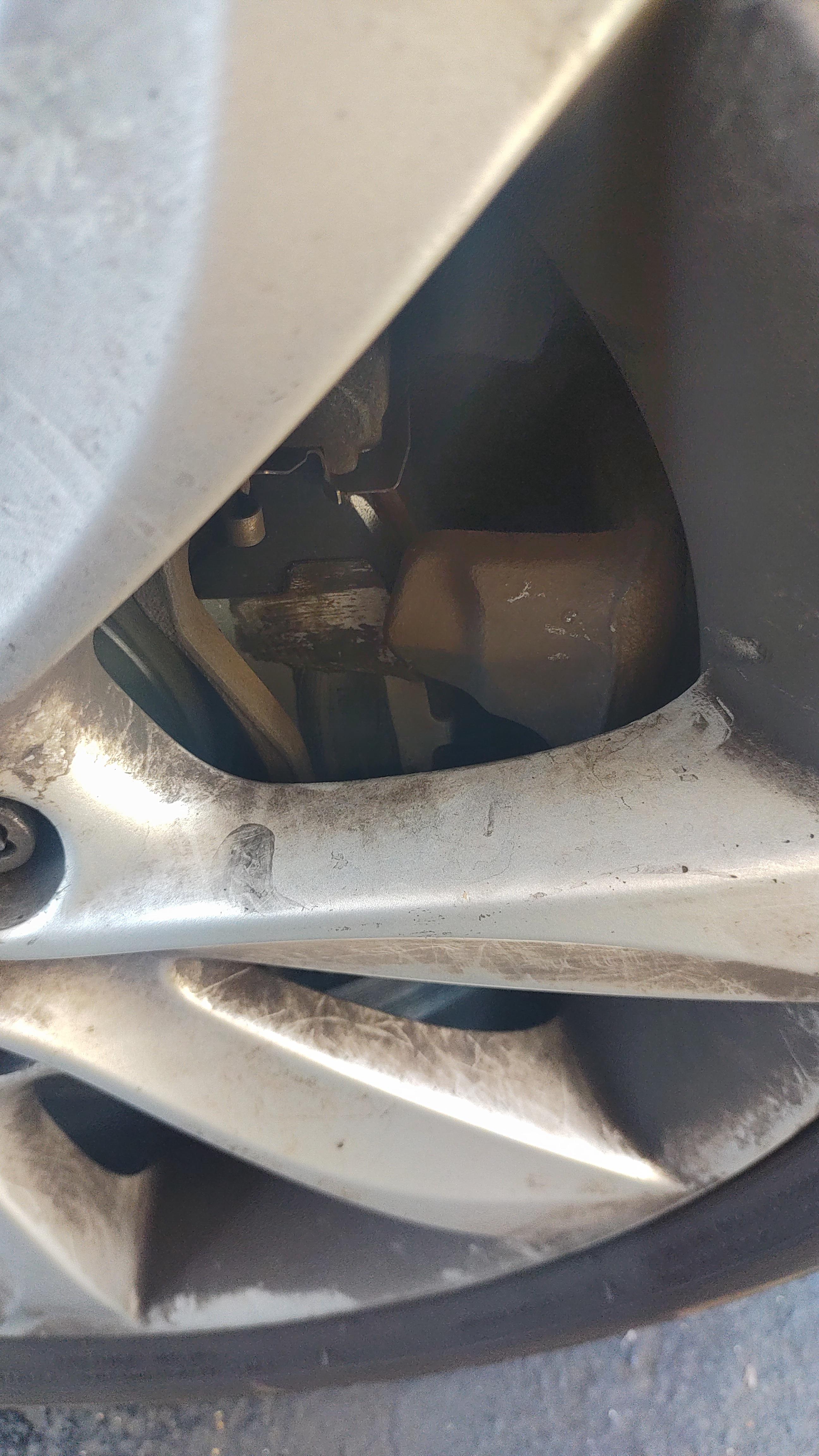 Mechanic front caliper bolt brake job done 5 days ago would