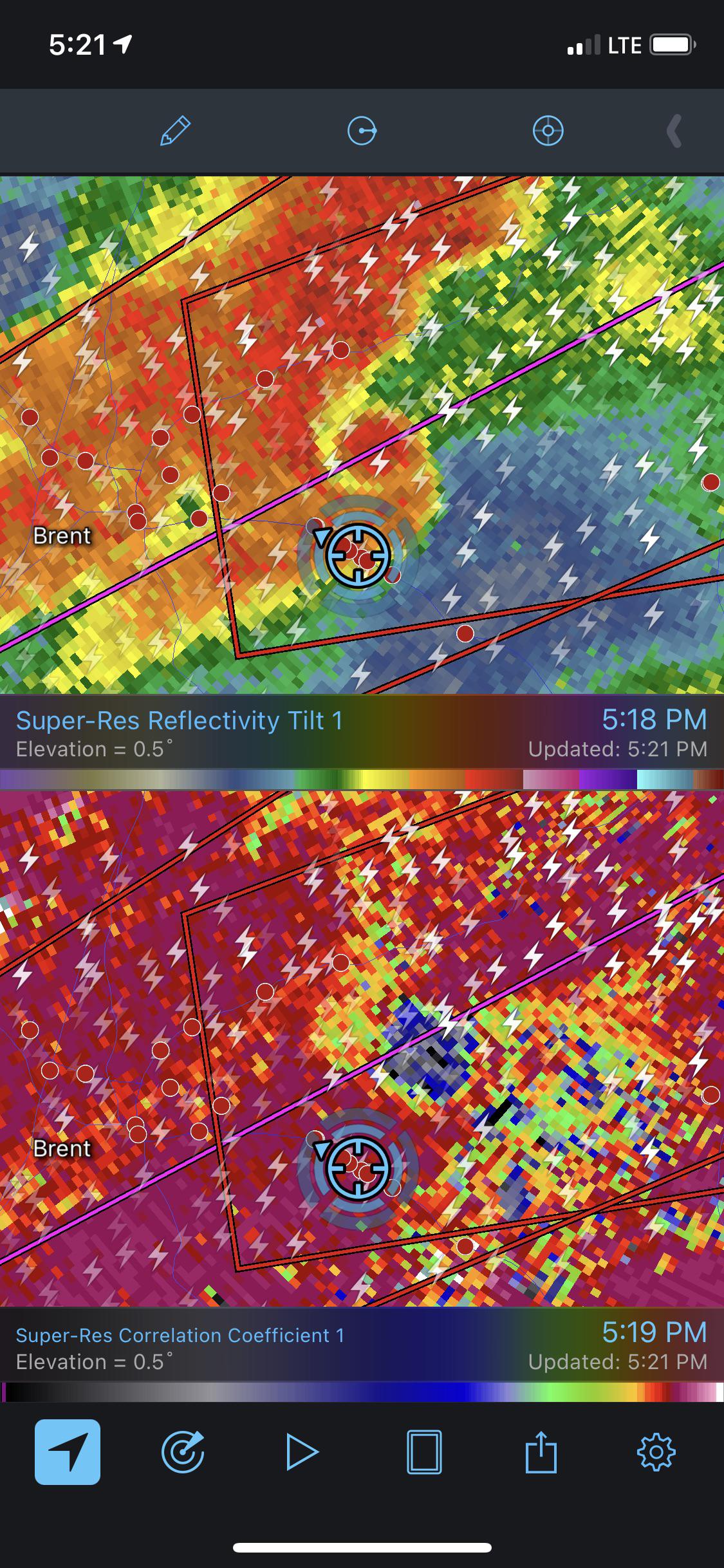 Got pretty close to the Centreville, AL tornado on March 25, 2021. It