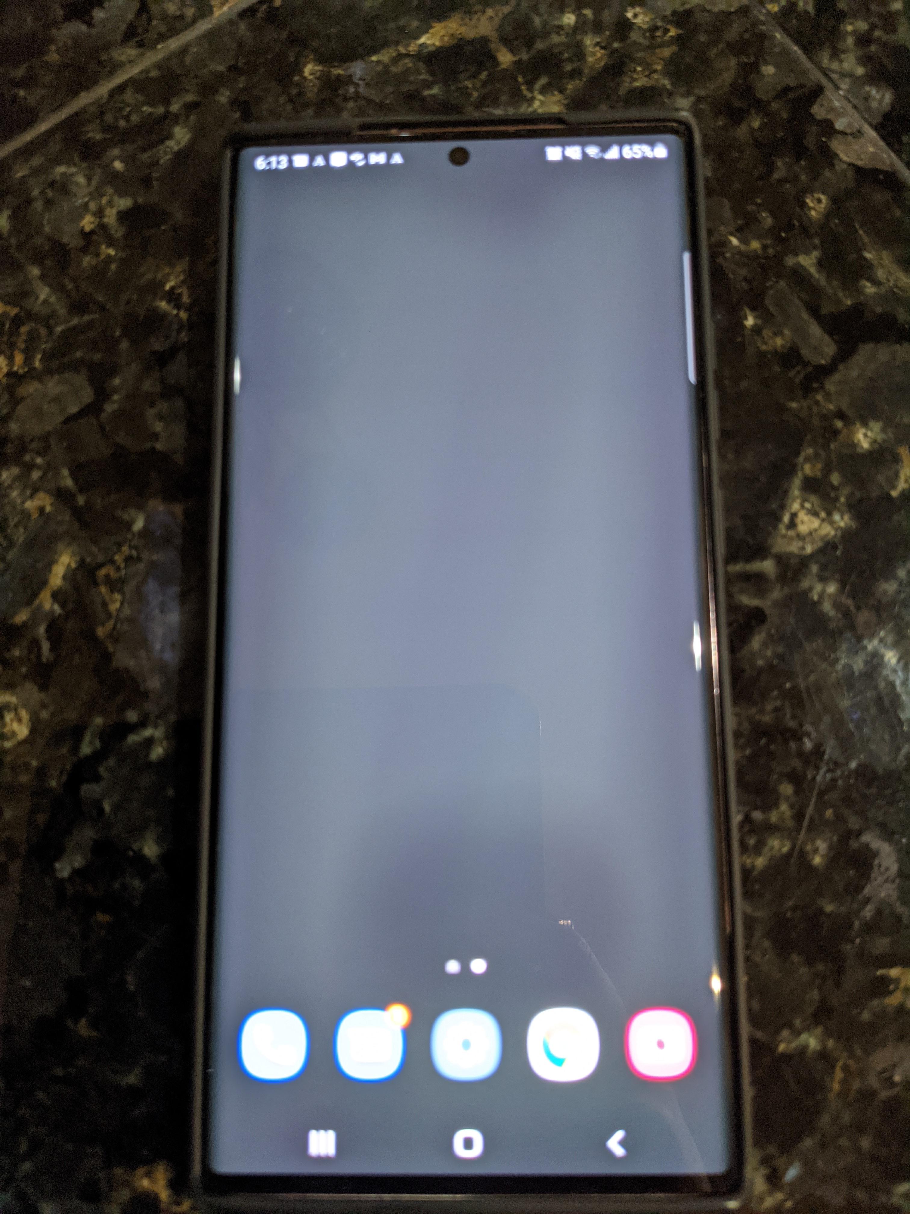 I apologize for the bad quality photo, but 3 months having the phone