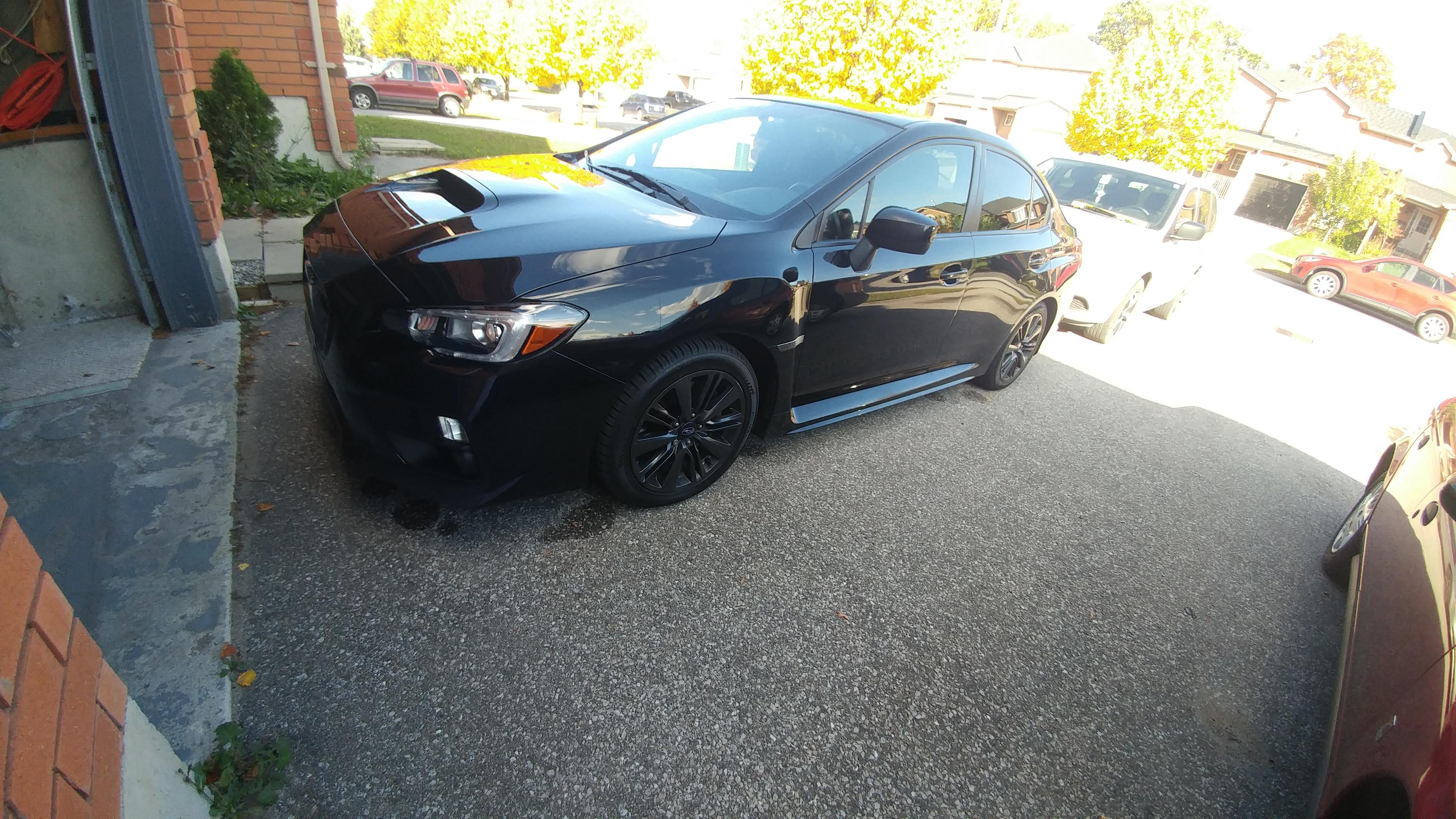 My 2015 Wrx. BLOX axle back muffler deletes and K&N intake. Sounds so