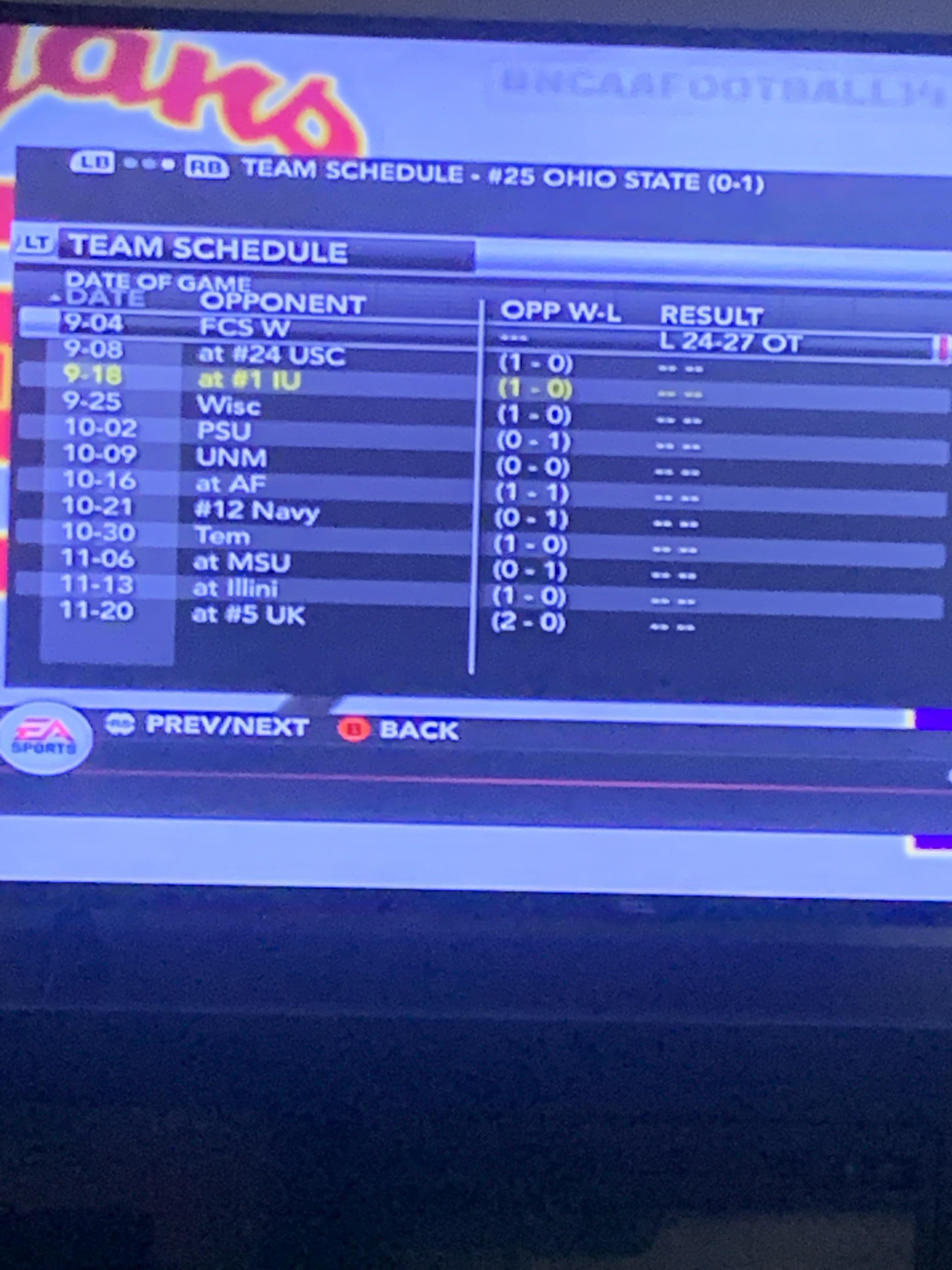 Biggest Upset of All time? Ohio State loses to FCS WEST. r/NCAAFBseries