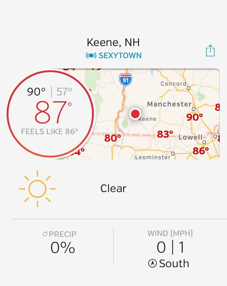Why is Keene’s weather station named Sexytown? r/newhampshire