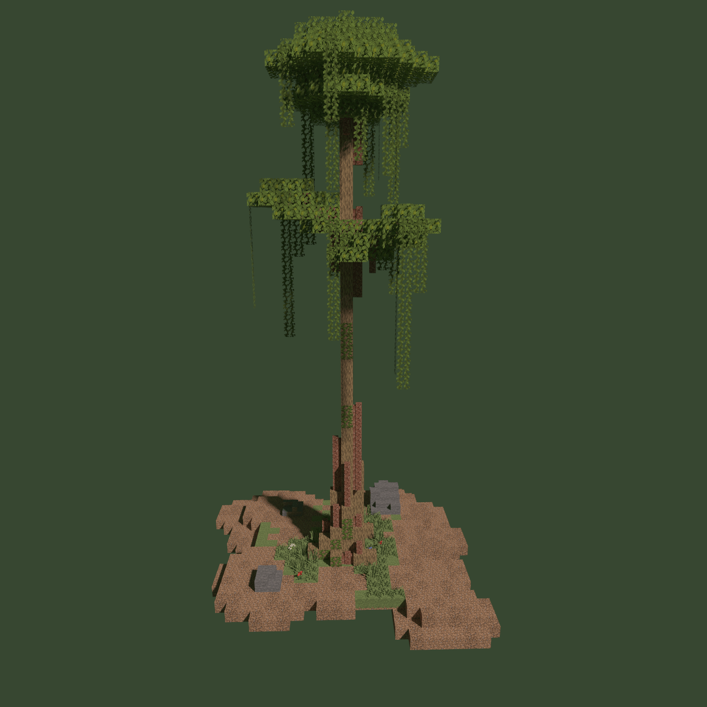 A jungle tree r/Minecraft