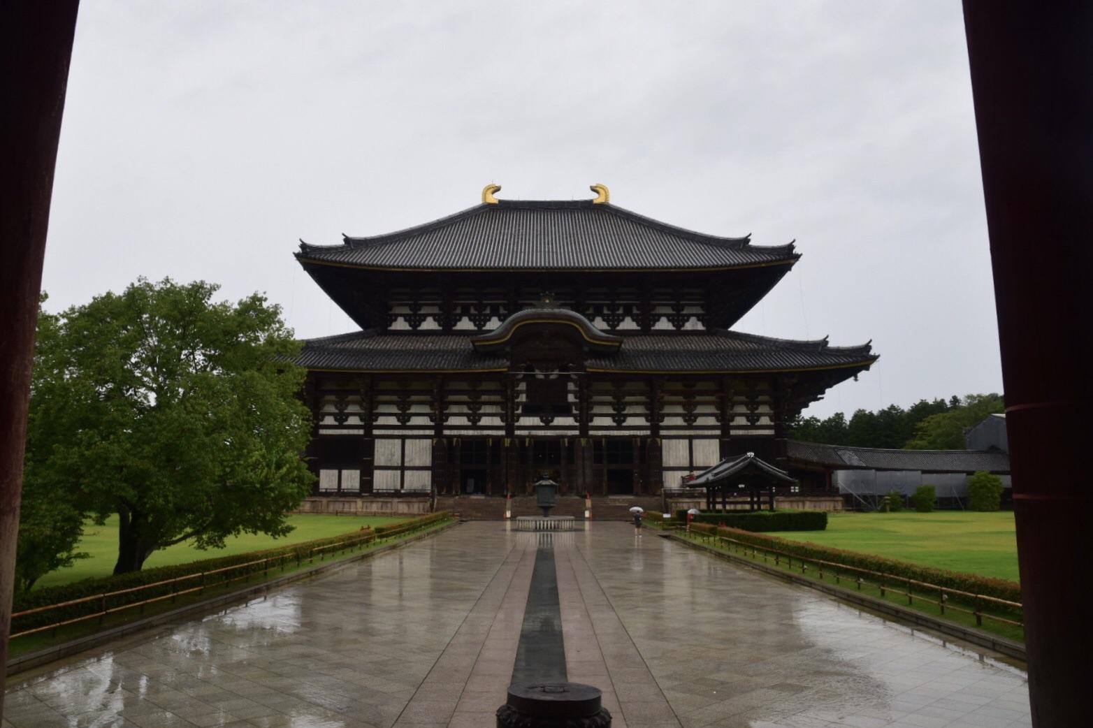 Went to nara today and found the largest wooden building on the