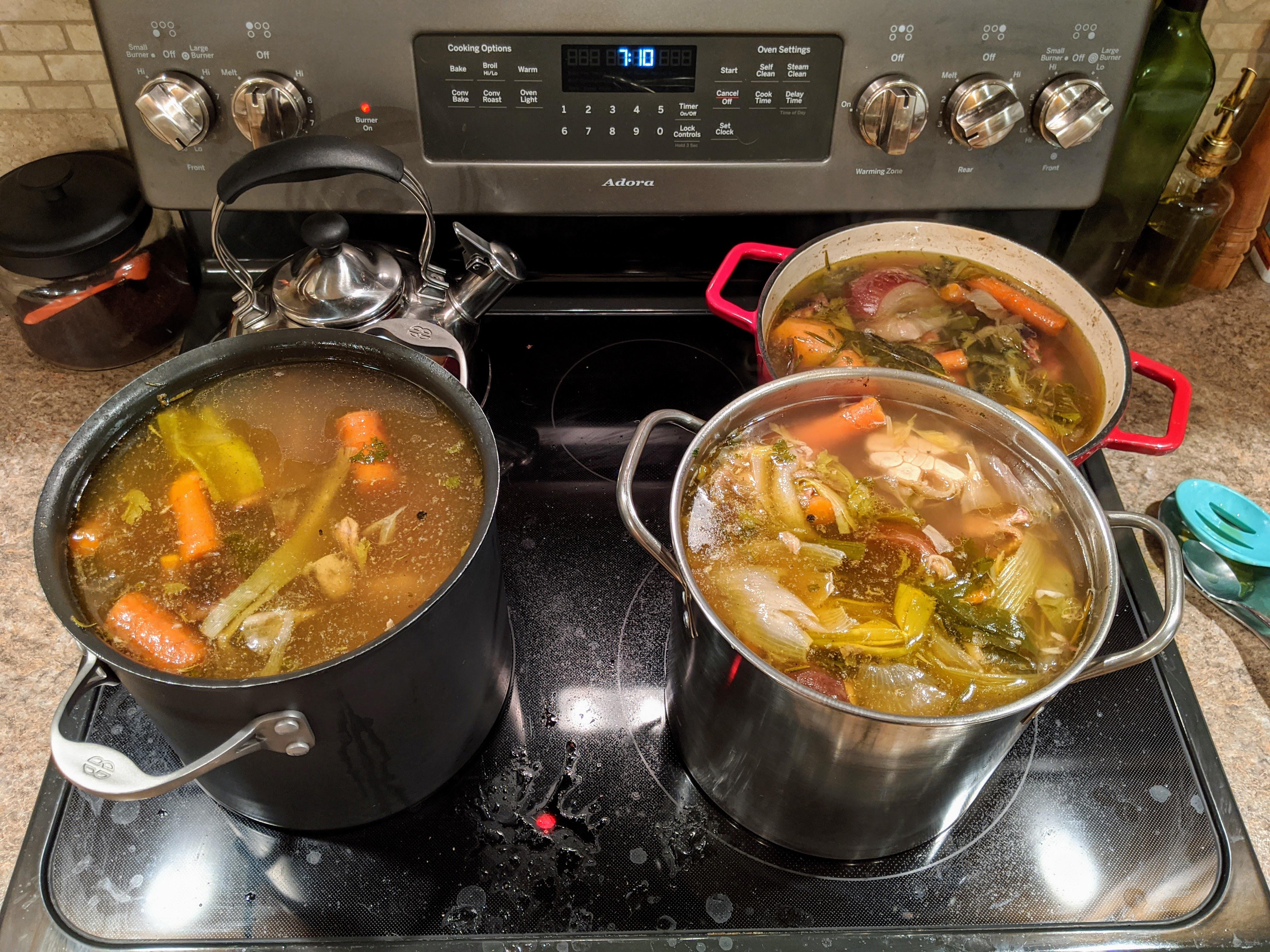 Homemade stock [Homemade] r/food