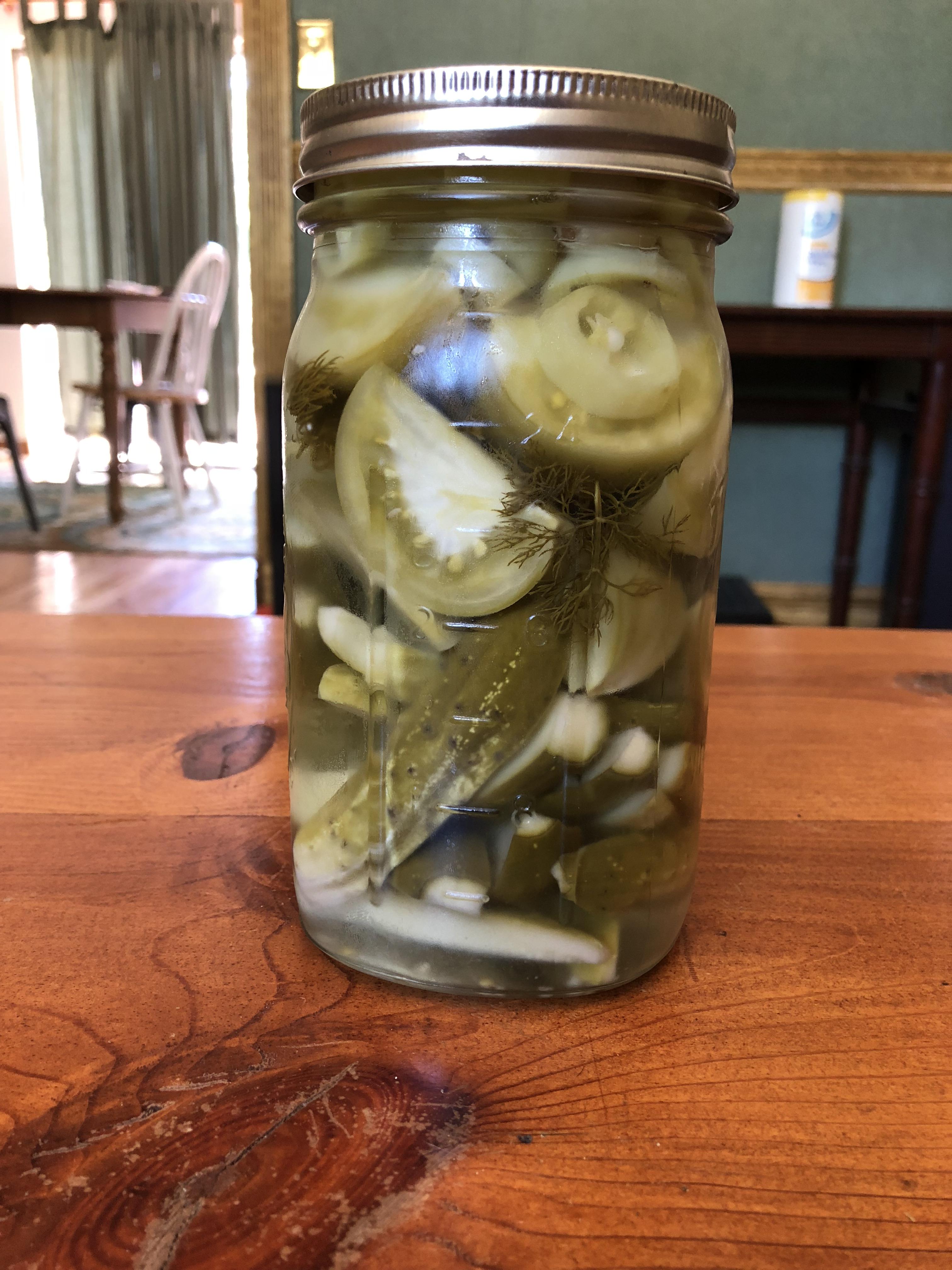 First pickles from our garden! pickling