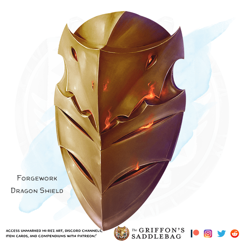 {The Griffon's Saddlebag} Dragon Shield Armor (shield) r