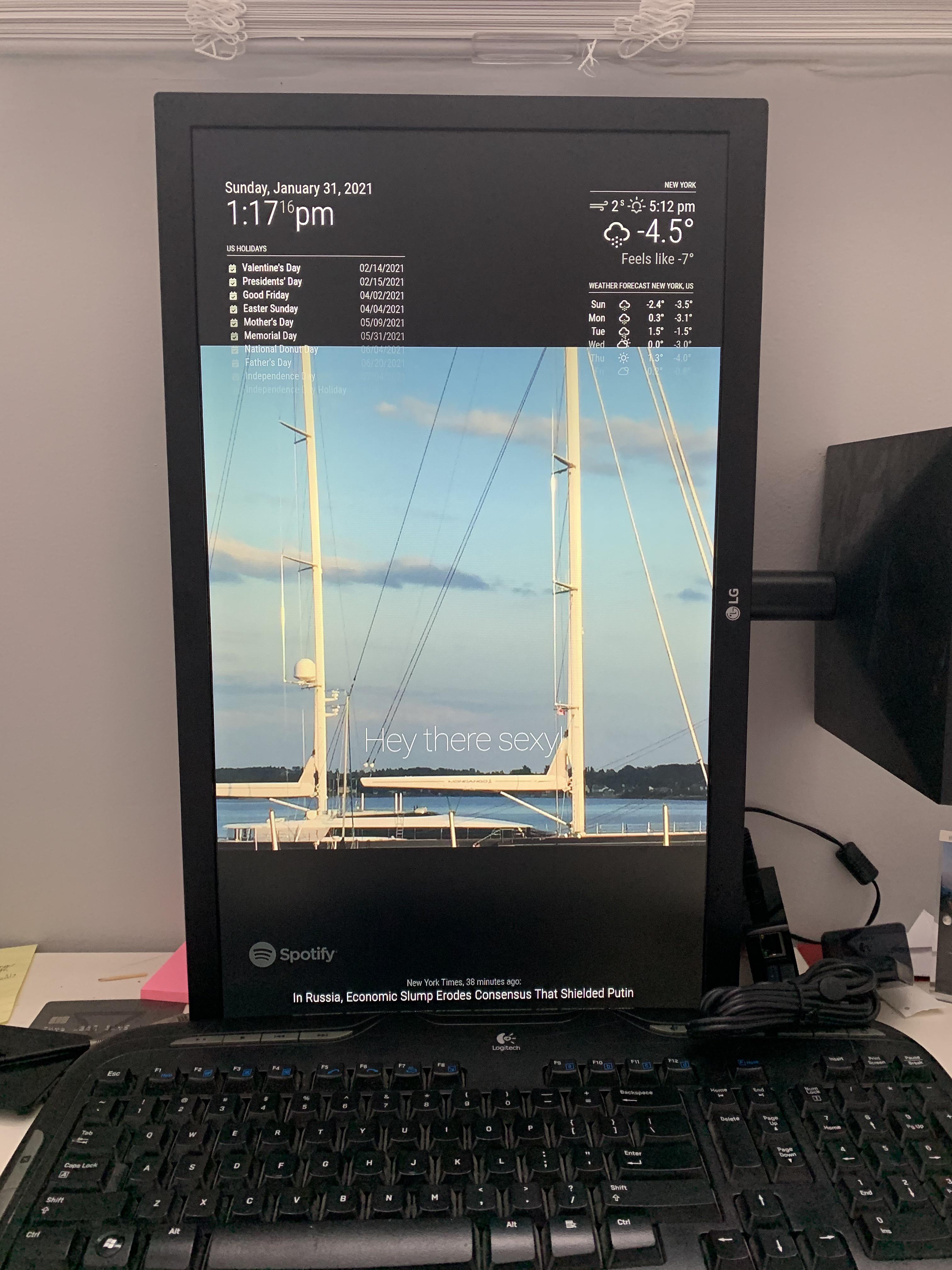 Magic mirror calendar bicyclefas