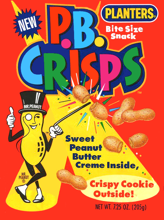 PB Crisps were AMAZING. A peanut shaped cookie filled with PB. FB has a