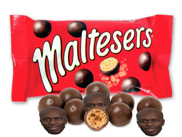 The maltesers should be a fair bit bigger to represent ksi