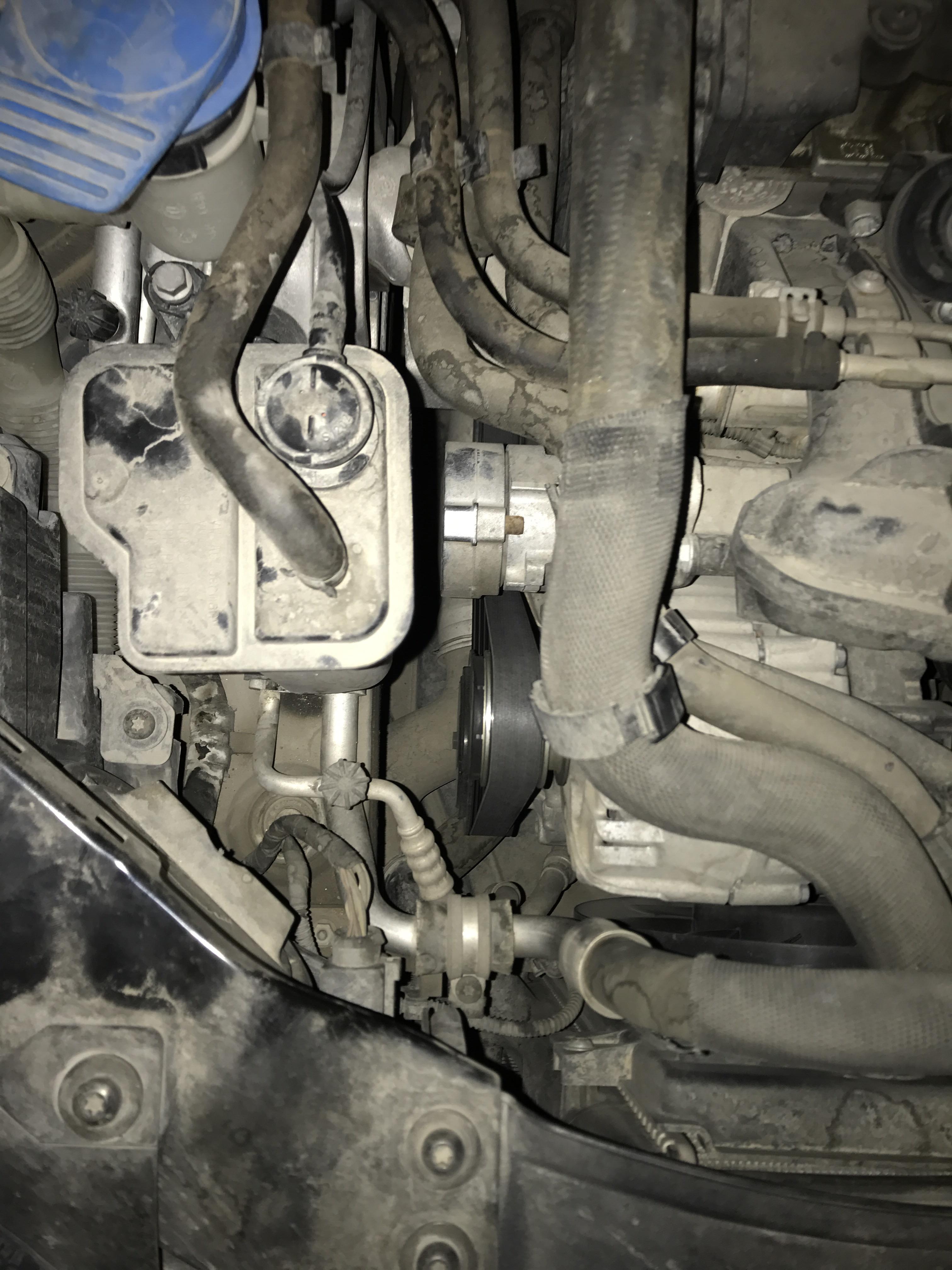 VW Golf R 2011 engine rattle that I deduced was coming from the belt