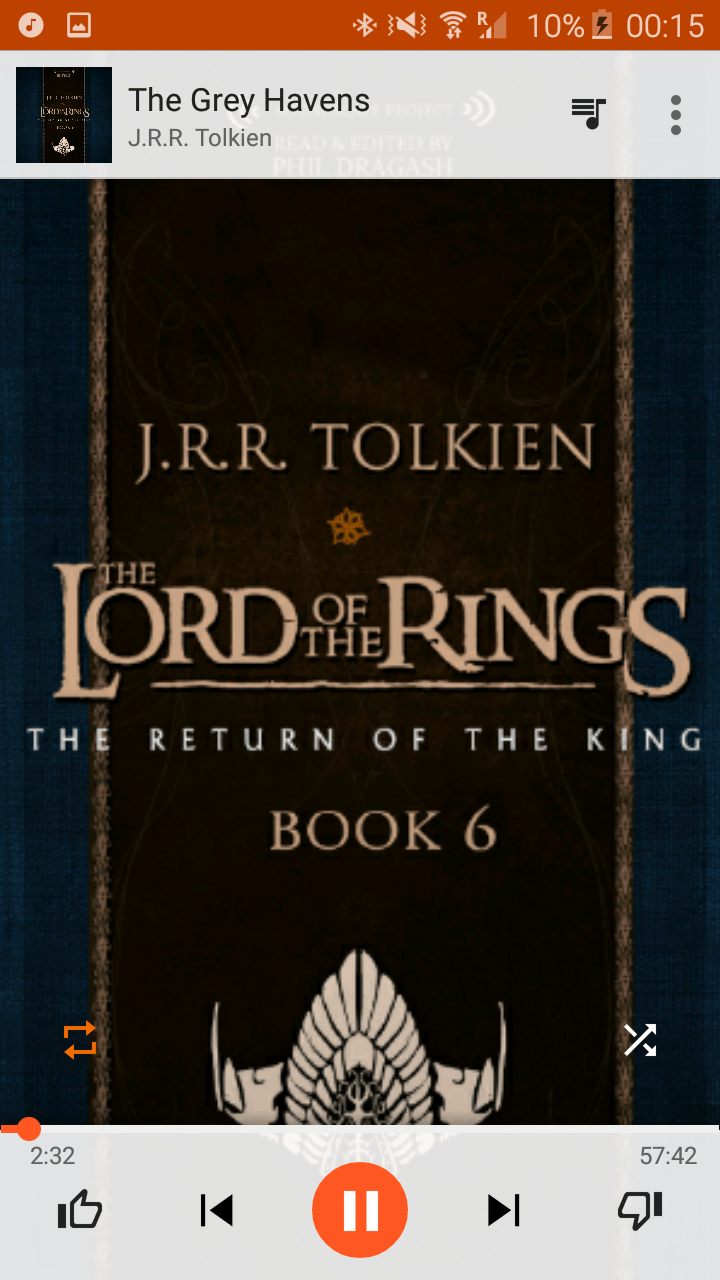 I wish all audio books were like this. lotr
