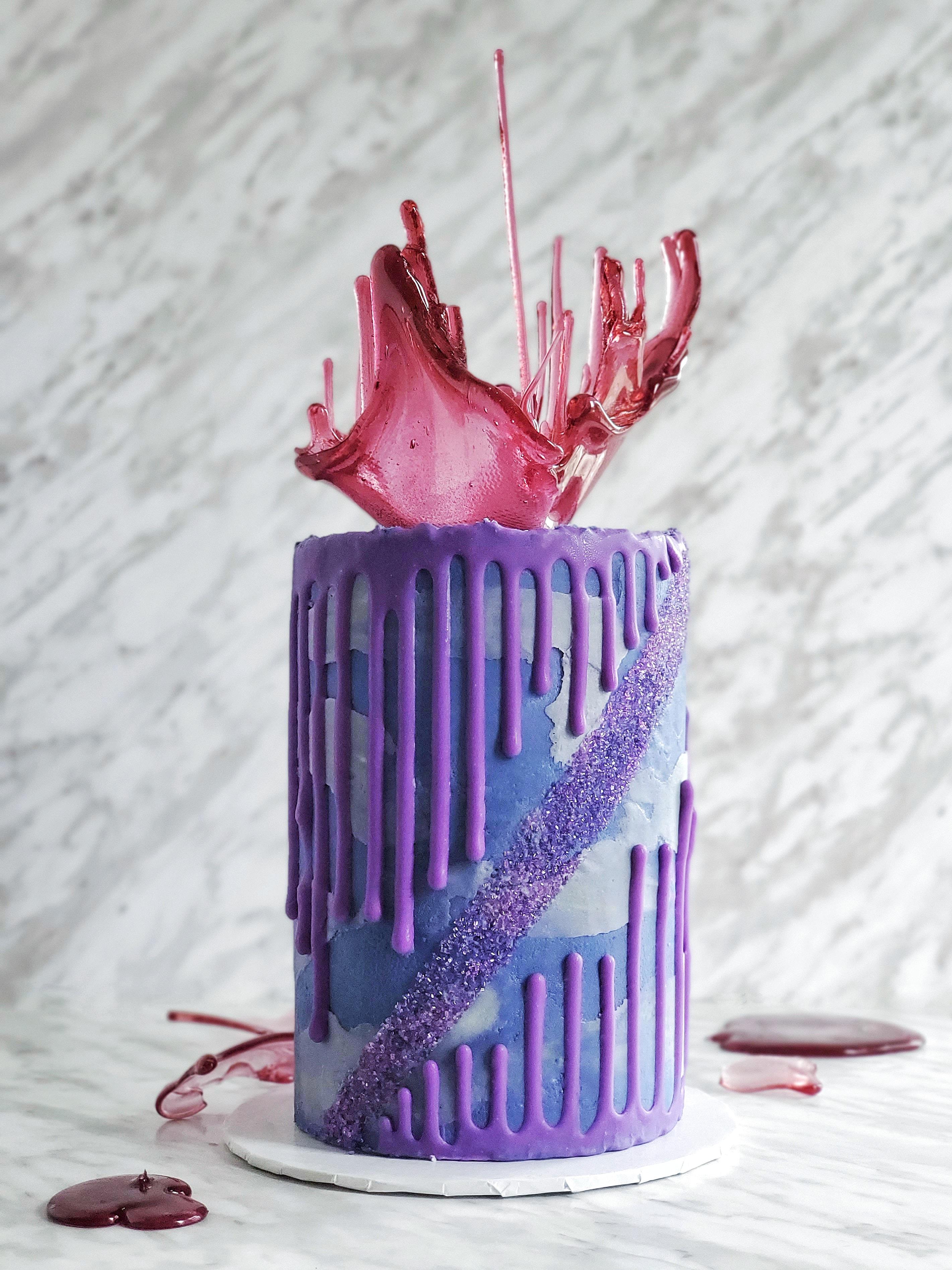 First attempt with inverted drip, first attempt with sugar sail. I call