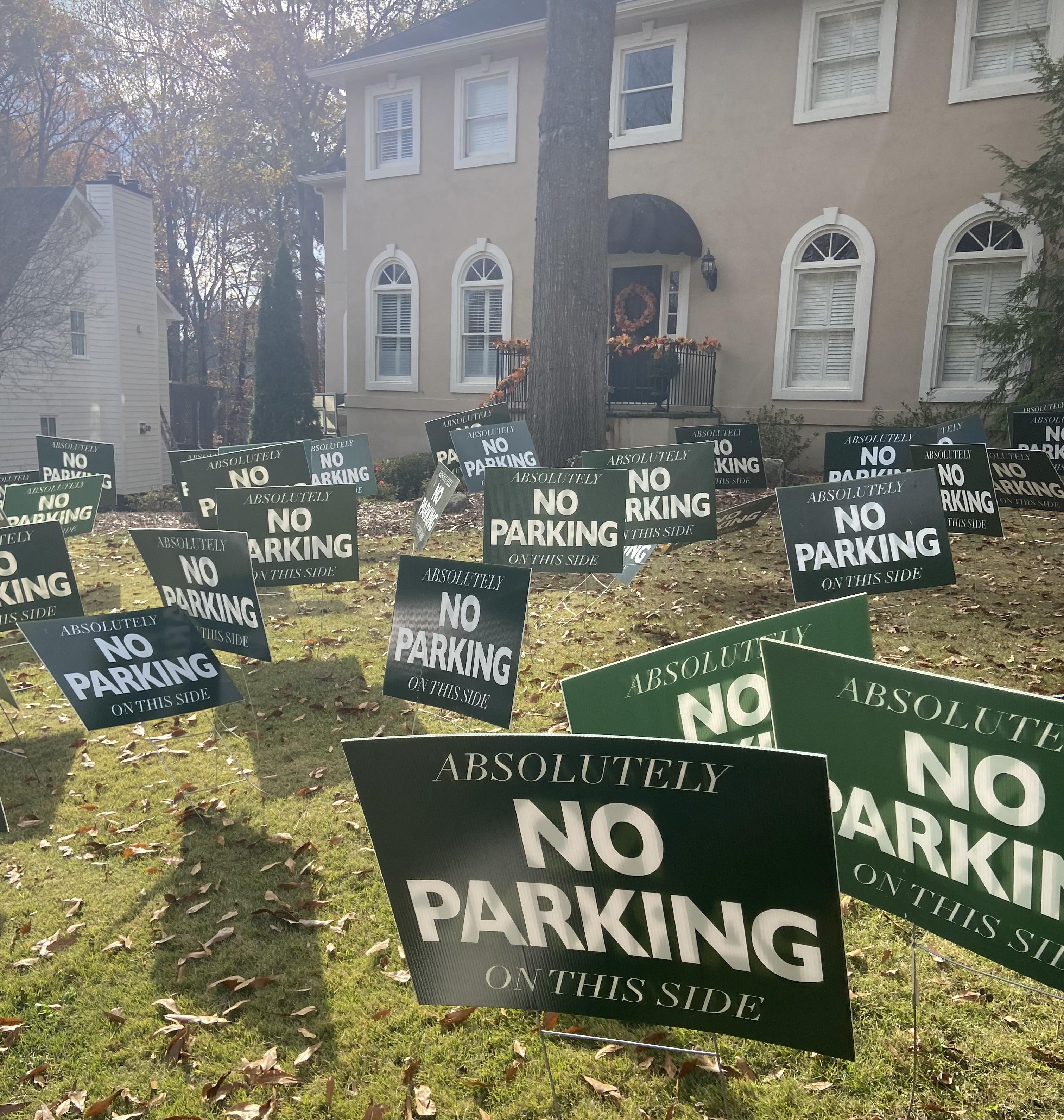 On a street with public parking in Atlanta Images